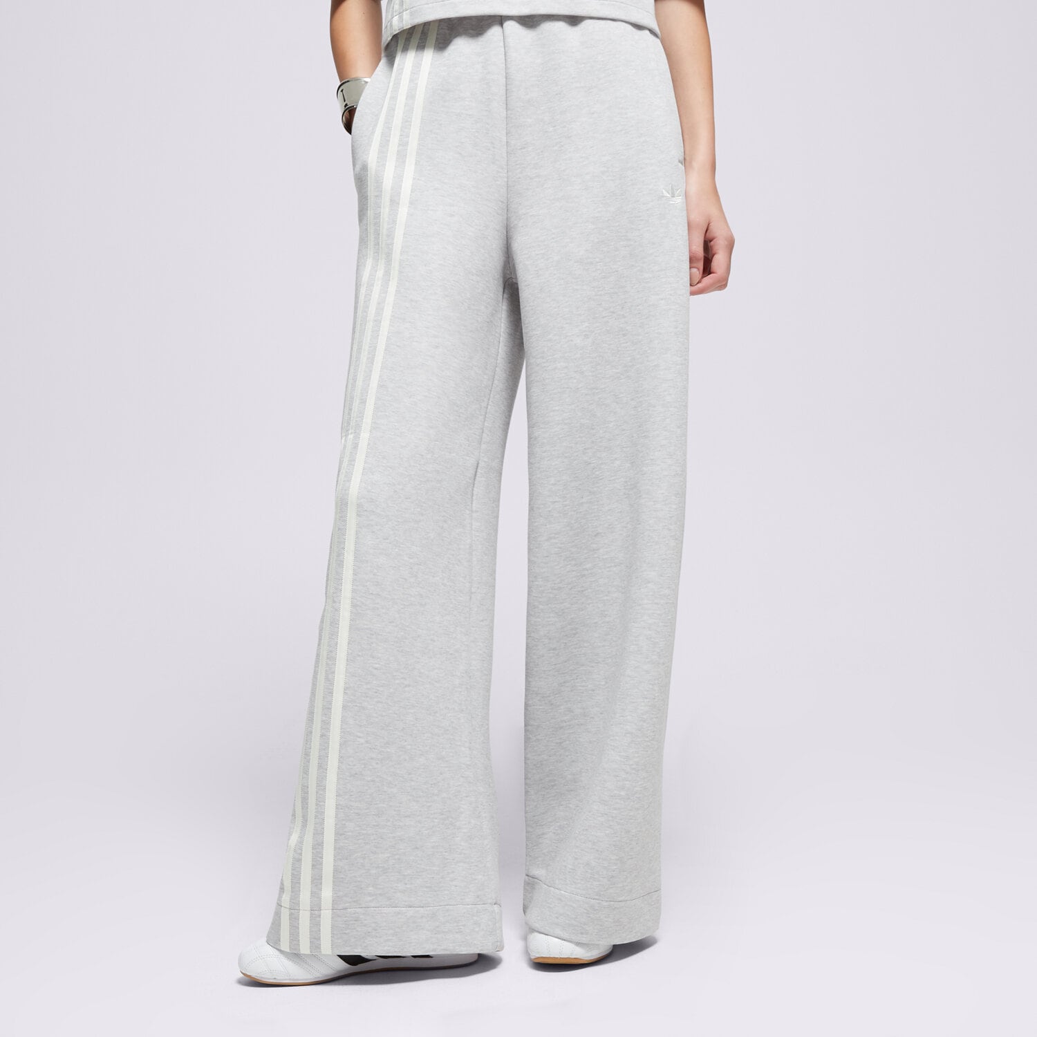 Spodnie sportowe damskie ADIDAS SPODNIE 3 STRIPES PANT KA0833 SZARY