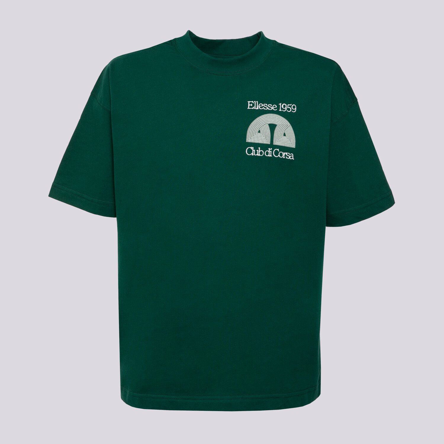 Koszulka, t-shirt sportowy męski ELLESSE T-SHIRT CLUB DI CORSA TEE DGREEN SHB23147502 ZIELONY