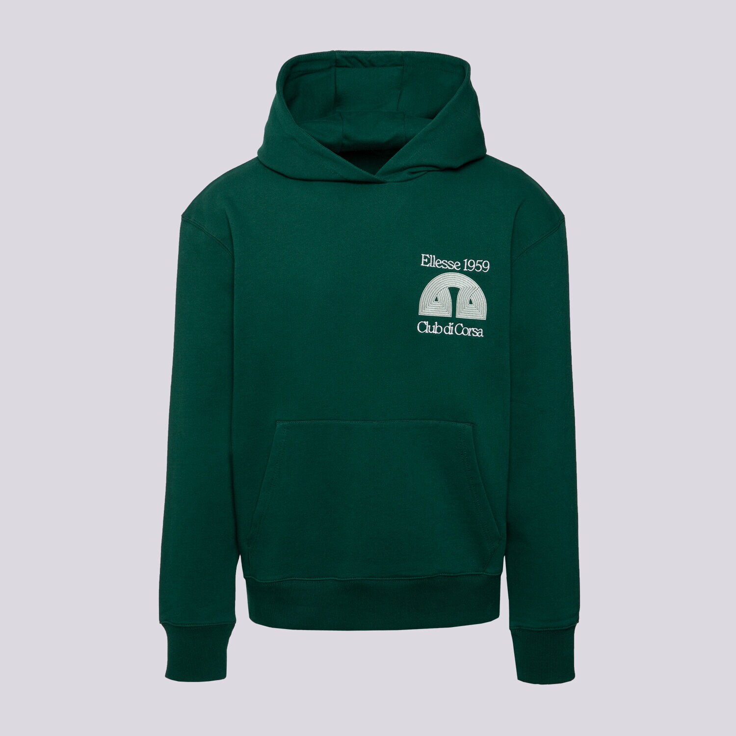 Bluza męska ELLESSE BLUZA Z KAPTUREM CLUB DI CORSA DGREEN HOODIE SHB23148502 ZIELONY