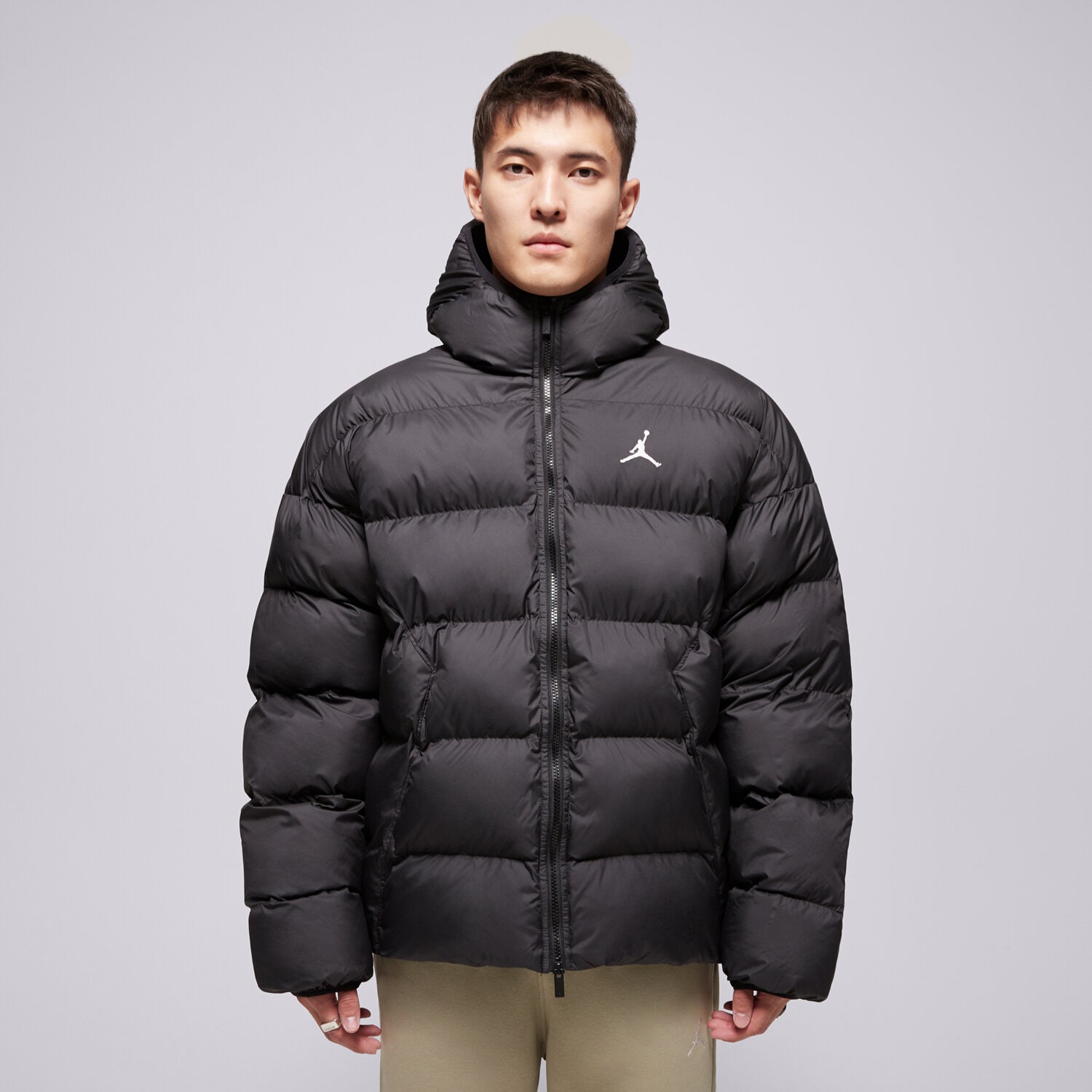 Kurtka zimowa męska JORDAN KURTKA ZIMOWA M J BRK PUFFER JKT HV0532-010 CZARNY