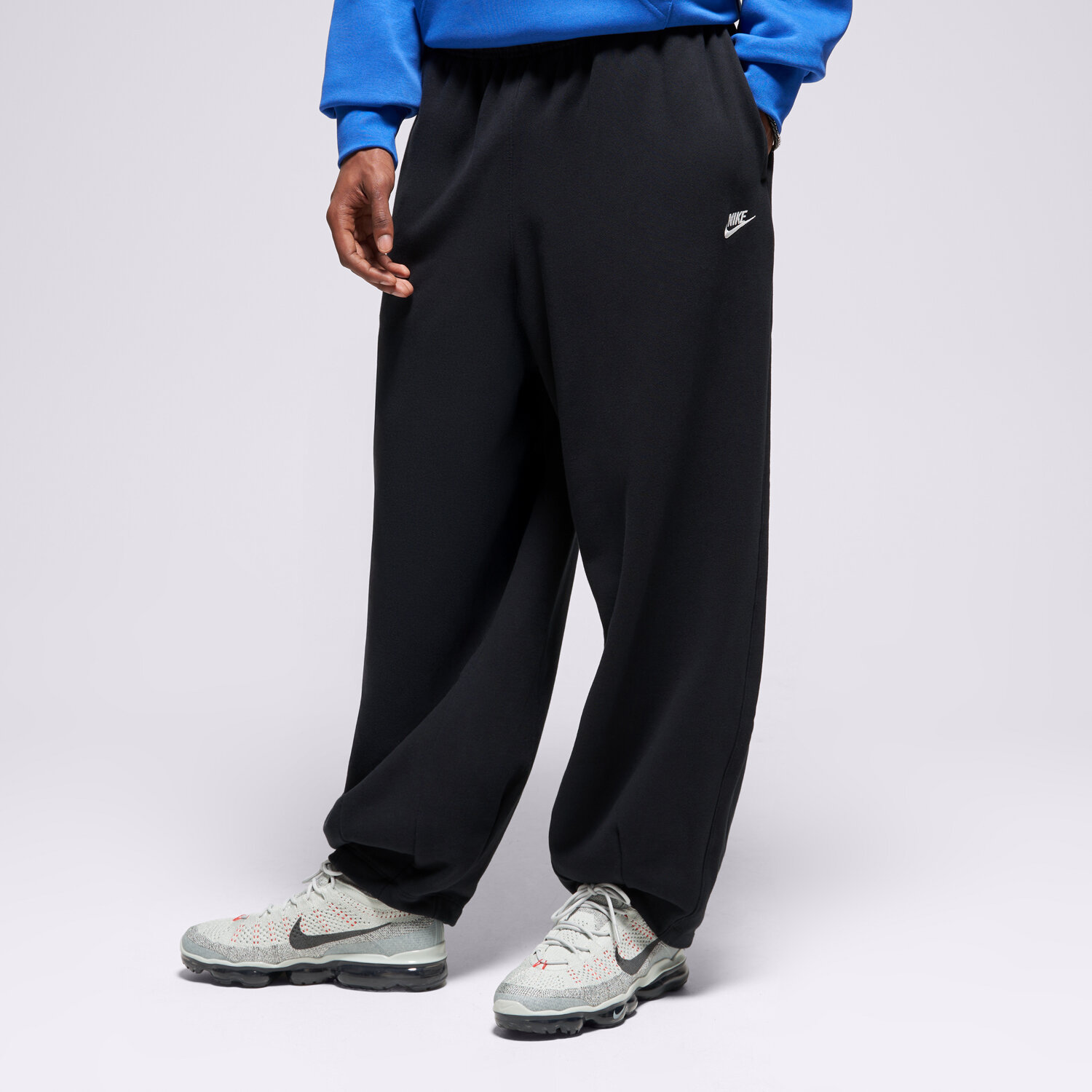 Spodnie sportowe męskie NIKE SPODNIE M NK CLUB FT OVERSIZED PANT HJ1822-010 CZARNY