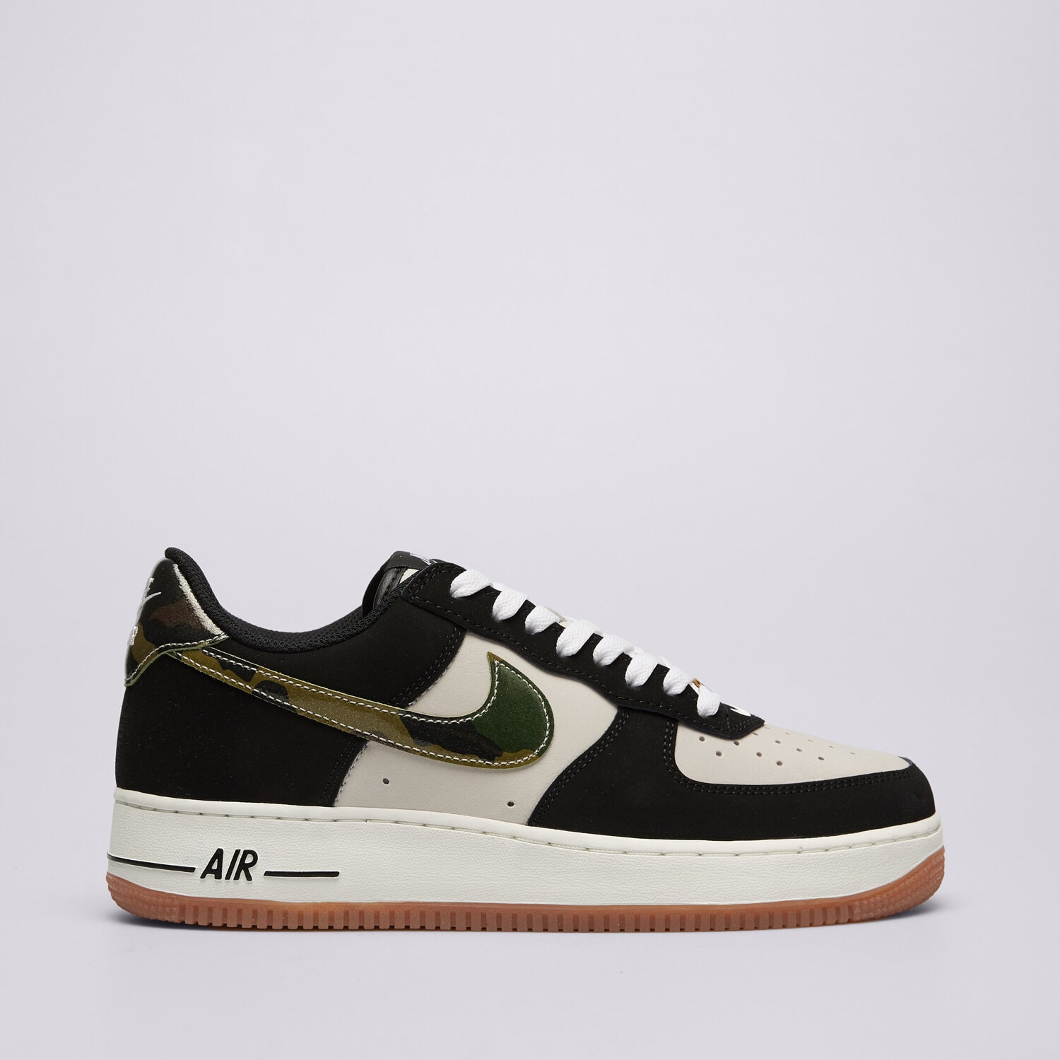 Buty sneakersy męskie NIKE AIR FORCE 1 LOW RETRO  HQ1967-100 CZARNY