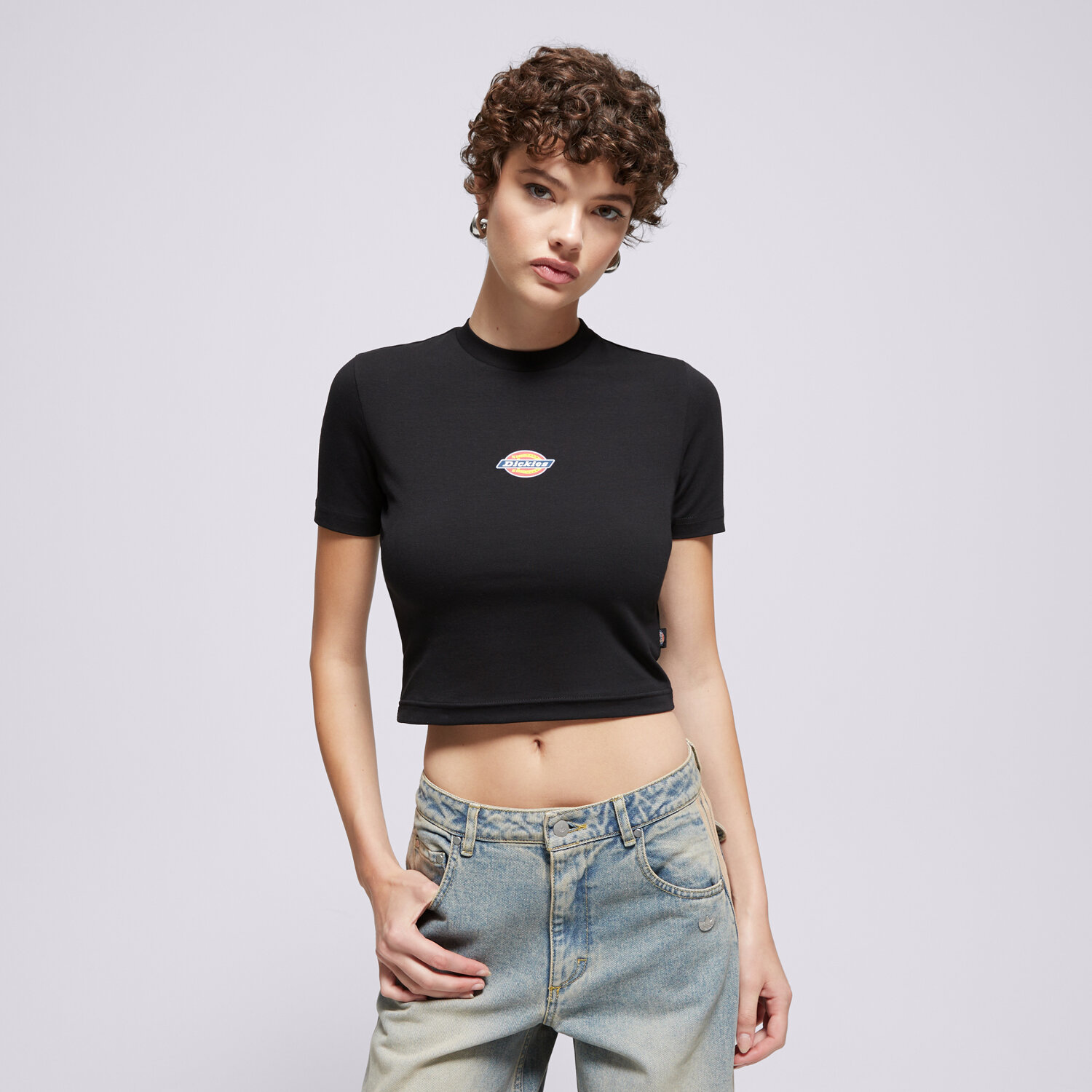 Koszulka, t-shirt damski DICKIES T-SHIRT MAPLE VALLEY TEE DK0A4XPOBLK1 CZARNY