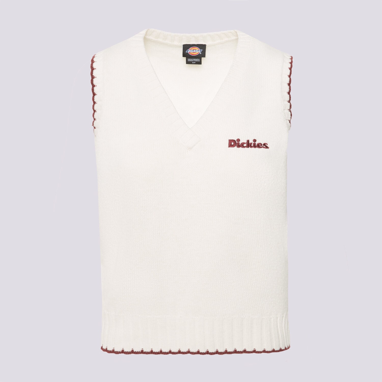 Bezrękawniki damskie sportowe DICKIES BEZRĘKAWNIK SLAYDEN SWEATER VEST W DK0A87P2C481 BIAŁY