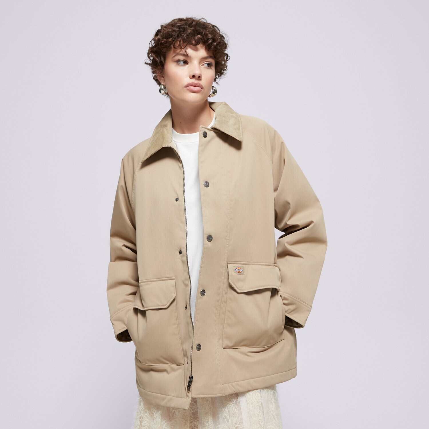 Kurtka zimowa damska DICKIES KURTKA MEDINA COAT W DK0A87OKKHK1 BEŻOWY