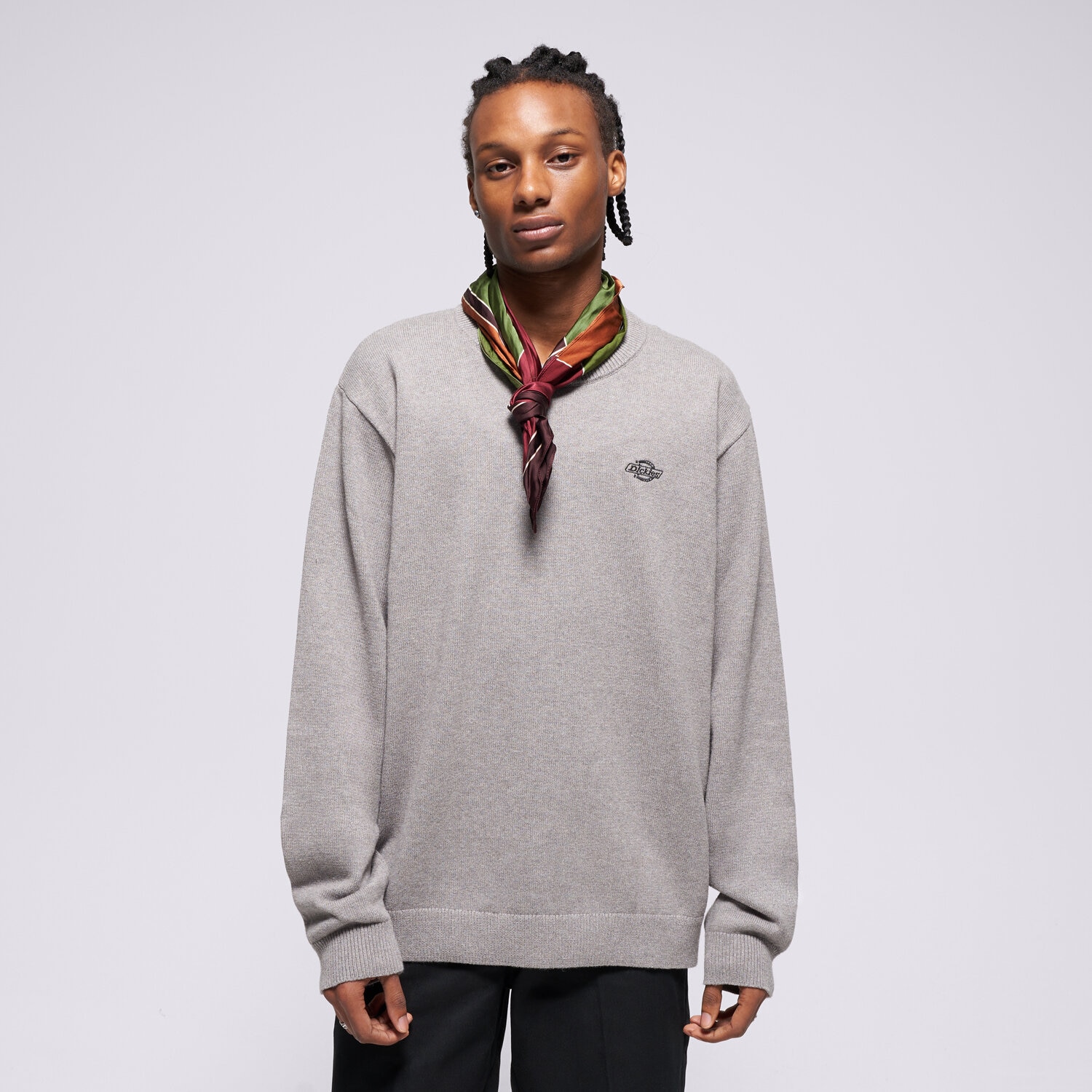 Koszule męskie sportowe DICKIES SWETER SUMMERDALE SWEATER DK0A87OPK631 SZARY