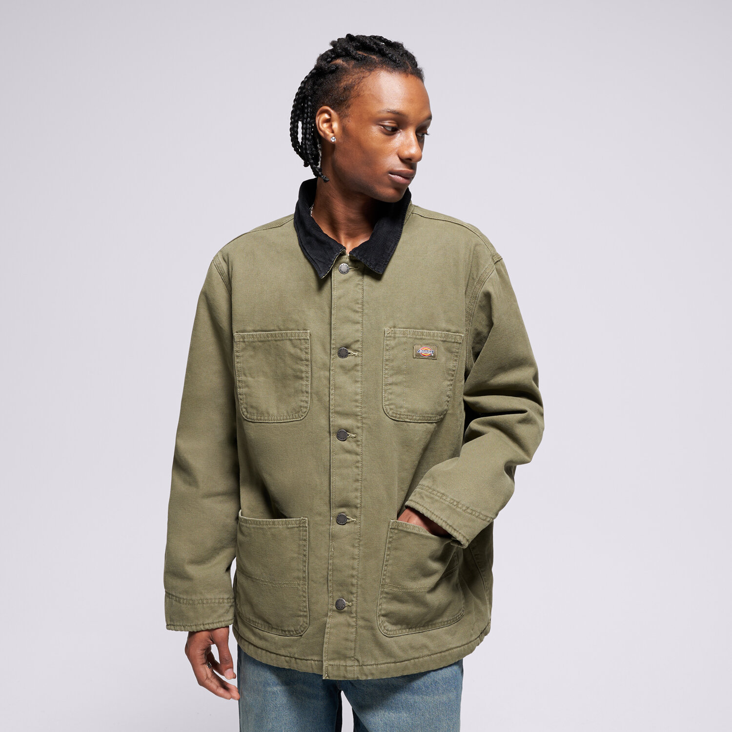 Kurtka zimowa męska DICKIES KURTKA ZIMOWA CHORE JACKET LINED CANVAS DK0A87O3MGR1 KHAKI