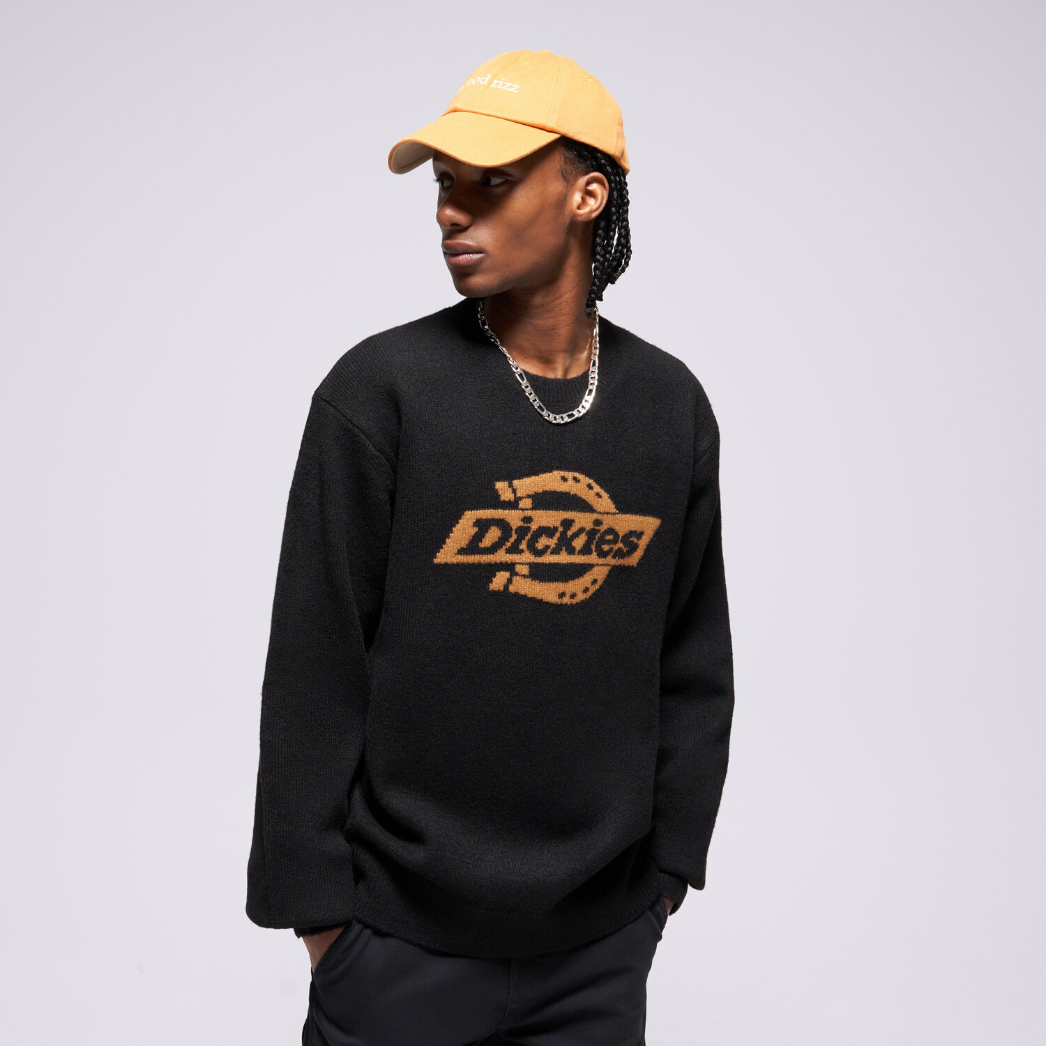 Bluza męska DICKIES SWETER RUSTON SWEATER DK0A87OQBLK1 CZARNY