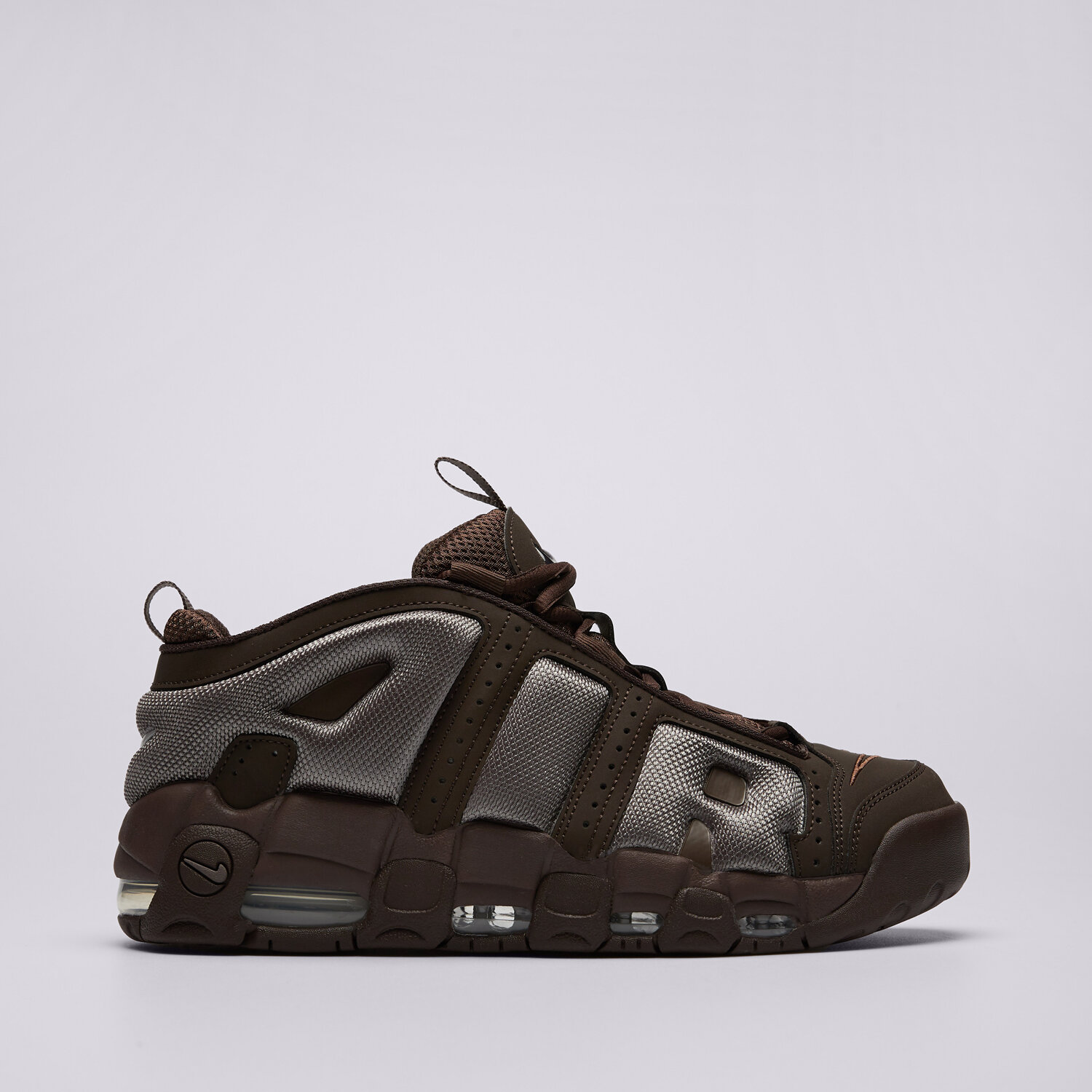 Buty sneakersy męskie NIKE AIR MORE UPTEMPO LOW FZ3055-200 BRĄZOWY