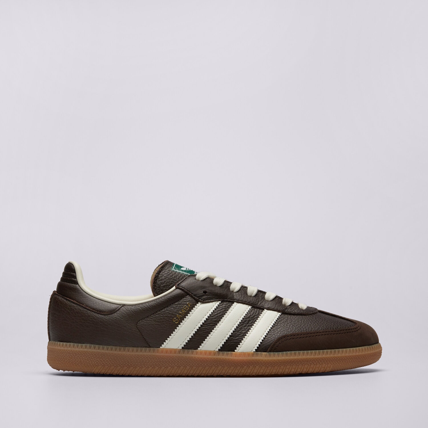 Buty sneakersy męskie ADIDAS SAMBA JR0891 BRĄZOWY