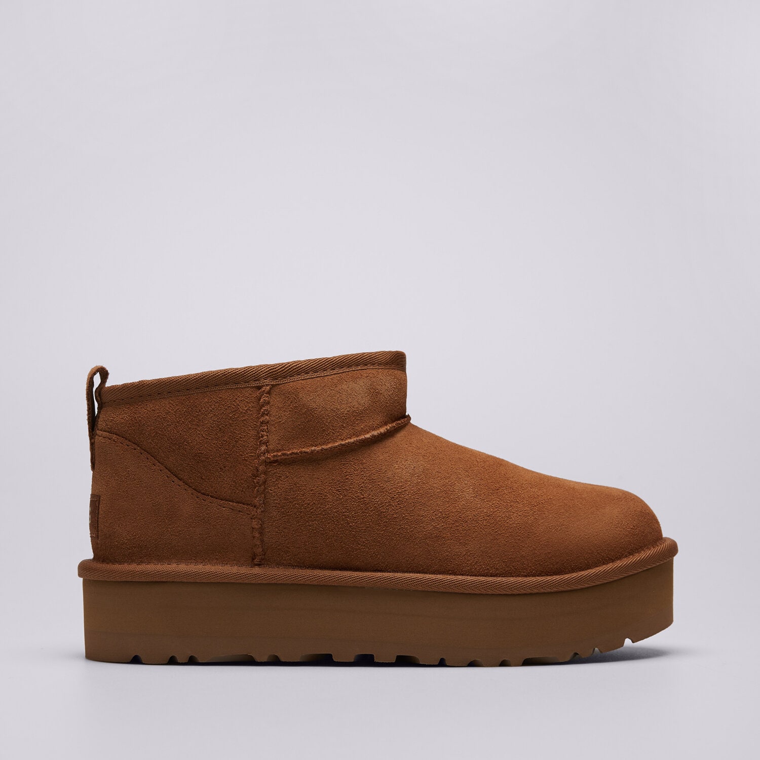 Buty zimowe, trekkingowe, outdoor dla dzieci UGG KIDS' CLASSIC ULTRA MINI PLATFORM 1157791K-CHE BRĄZOWY