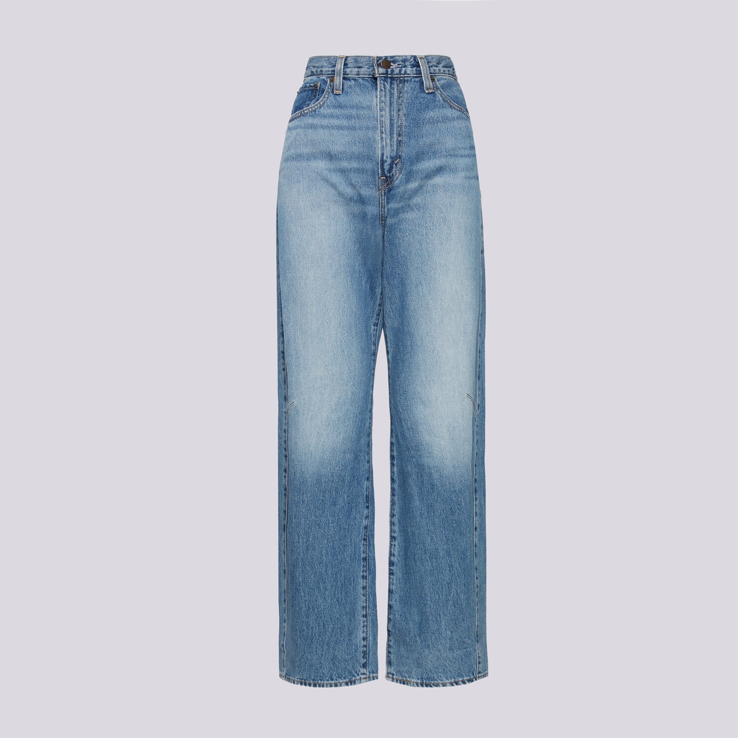 Spodnie sportowe damskie LEVI'S SPODNIE CINCH BARREL MED INDIGO WORN IN 003V5-0002 NIEBIESKI