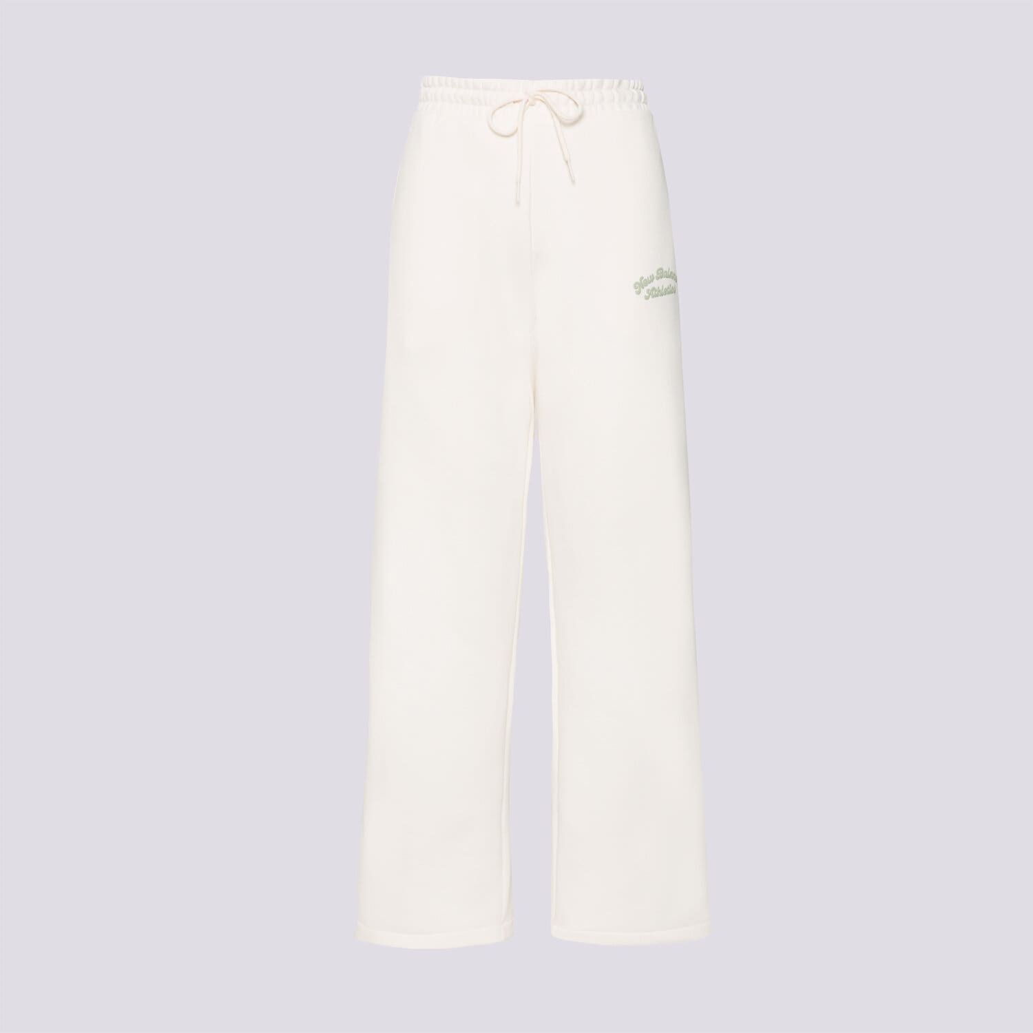 Spodnie sportowe damskie NEW BALANCE SPODNIE LINEAR HERITAGE FLEECE WIDE LEG PANT WP53902PEF BEŻOWY