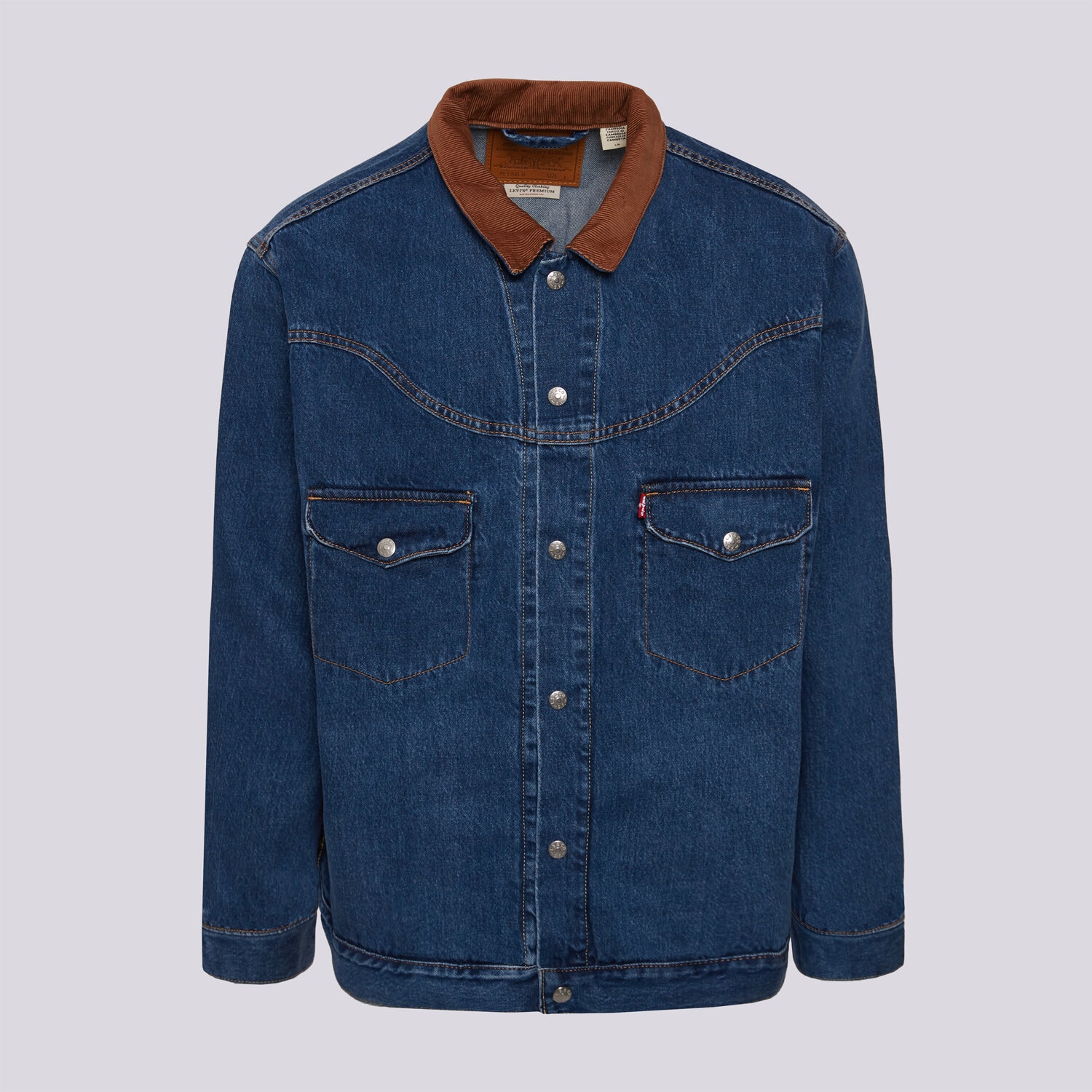Koszule męskie sportowe LEVI'S KOSZULA WESTERN INSPIRED TRUCK DARK INDIGO - WORN IN 002WN-0000 NIEBIESKI