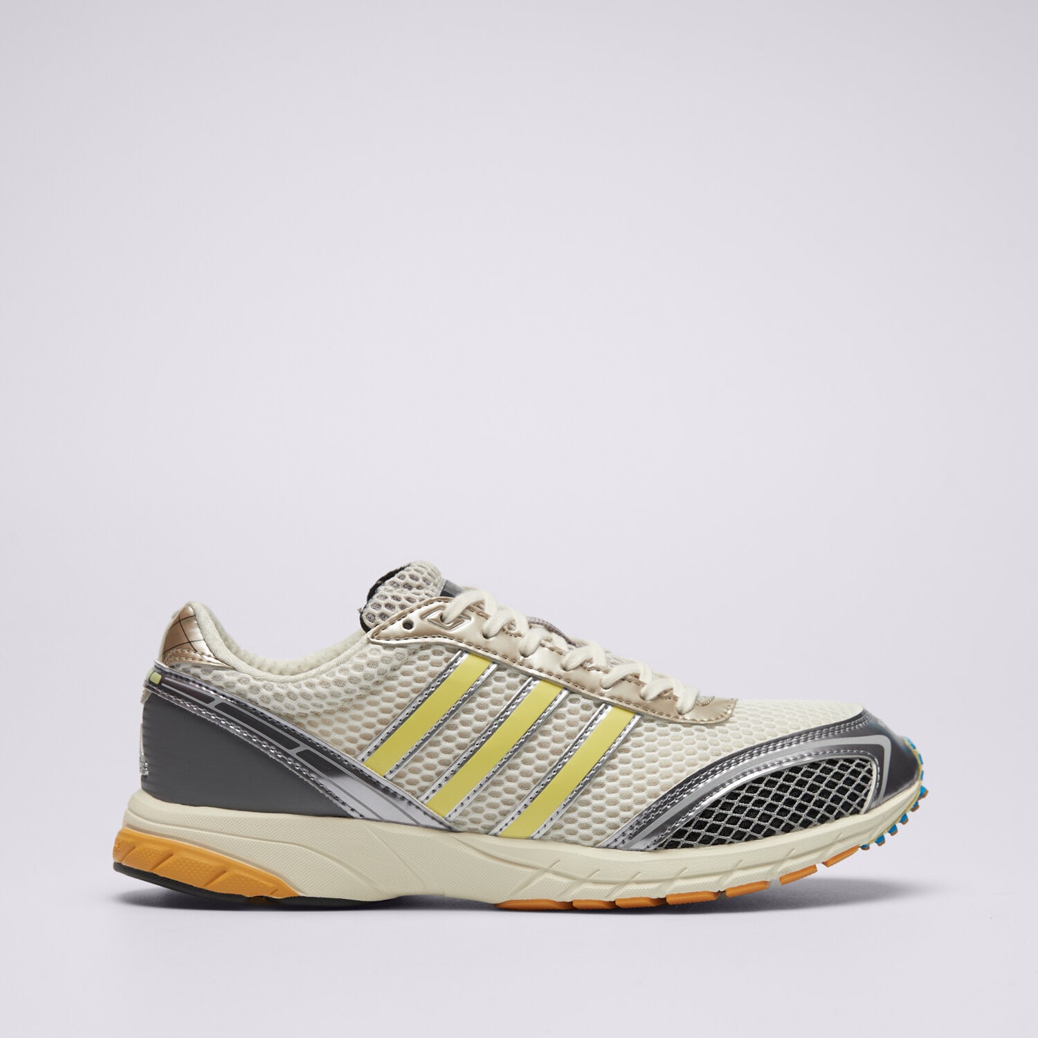 Buty sneakersy damskie ADIDAS ADIZERO ADIOS OG JQ6714 SREBRNY