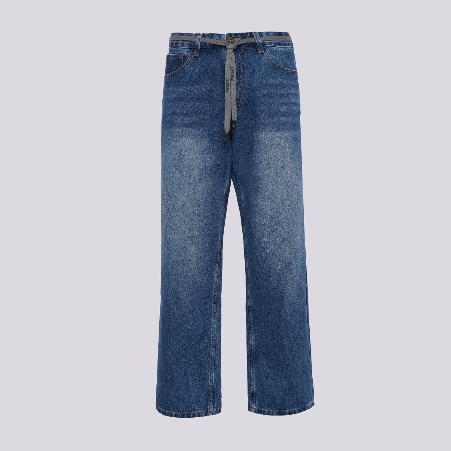 Spodnie sportowe męskie PROSTO SPODNIE JEANS BAGGY TARMAC BLUE KL252MPAN3012 NIEBIESKI