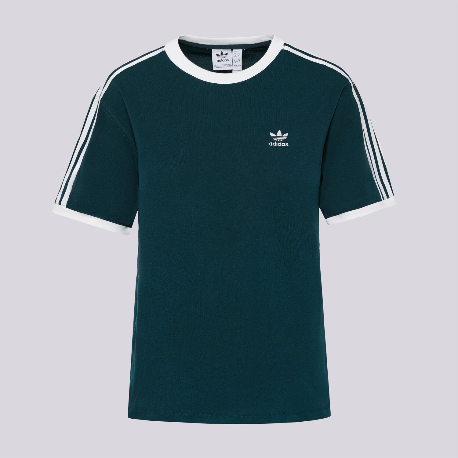 Koszulka, t-shirt damski ADIDAS T-SHIRT 3 STRIPE TEE JY4855 ZIELONY