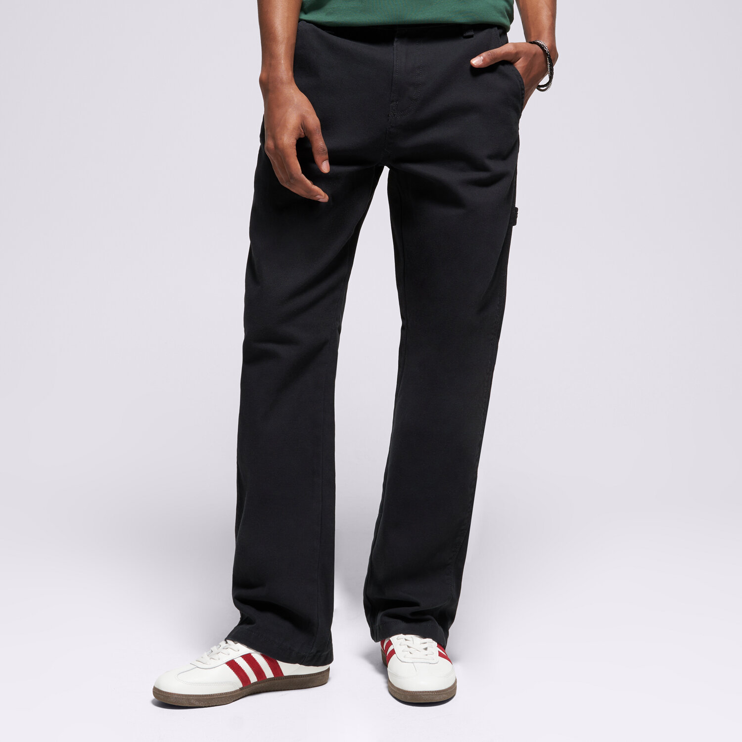 Spodnie sportowe męskie DICKIES SPODNIE CARPENTER CANVAS PANT DK0A87PDBLK1 CZARNY