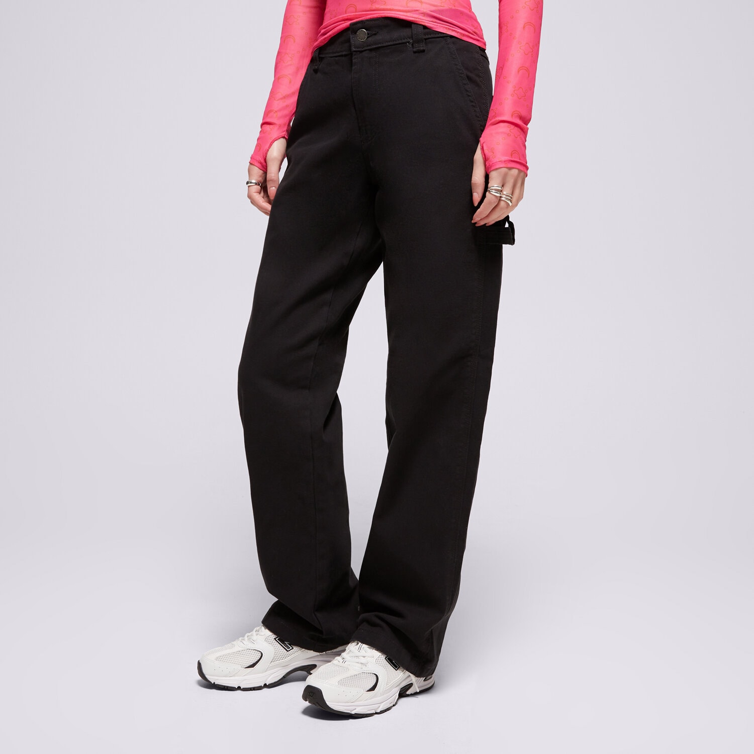 Spodnie sportowe damskie DICKIES SPODNIE DICKIES DUCK CANVAS CARPENTER PANT W DK0A886TBLK1 CZARNY