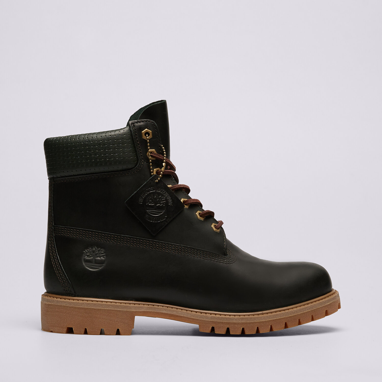 Buty zimowe sportowe męskie TIMBERLAND PREMIUM 6 IN LACE WP BOOT TB0A2P6WEEQ1 ZIELONY