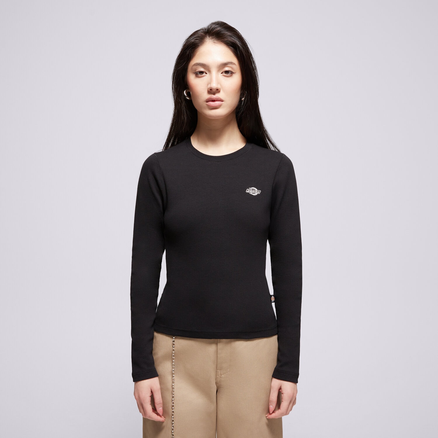 Koszulka, t-shirt damski DICKIES T-SHIRT GLADEVILLE TEE LS W DK0A87QABLK1 CZARNY