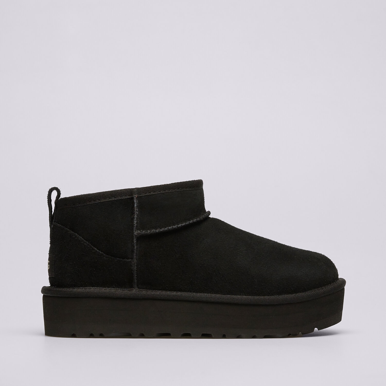 Buty zimowe, trekkingowe, outdoor dla dzieci UGG CLASSIC ULTRA MINI PLATFORM  1157791K-BLK CZARNY