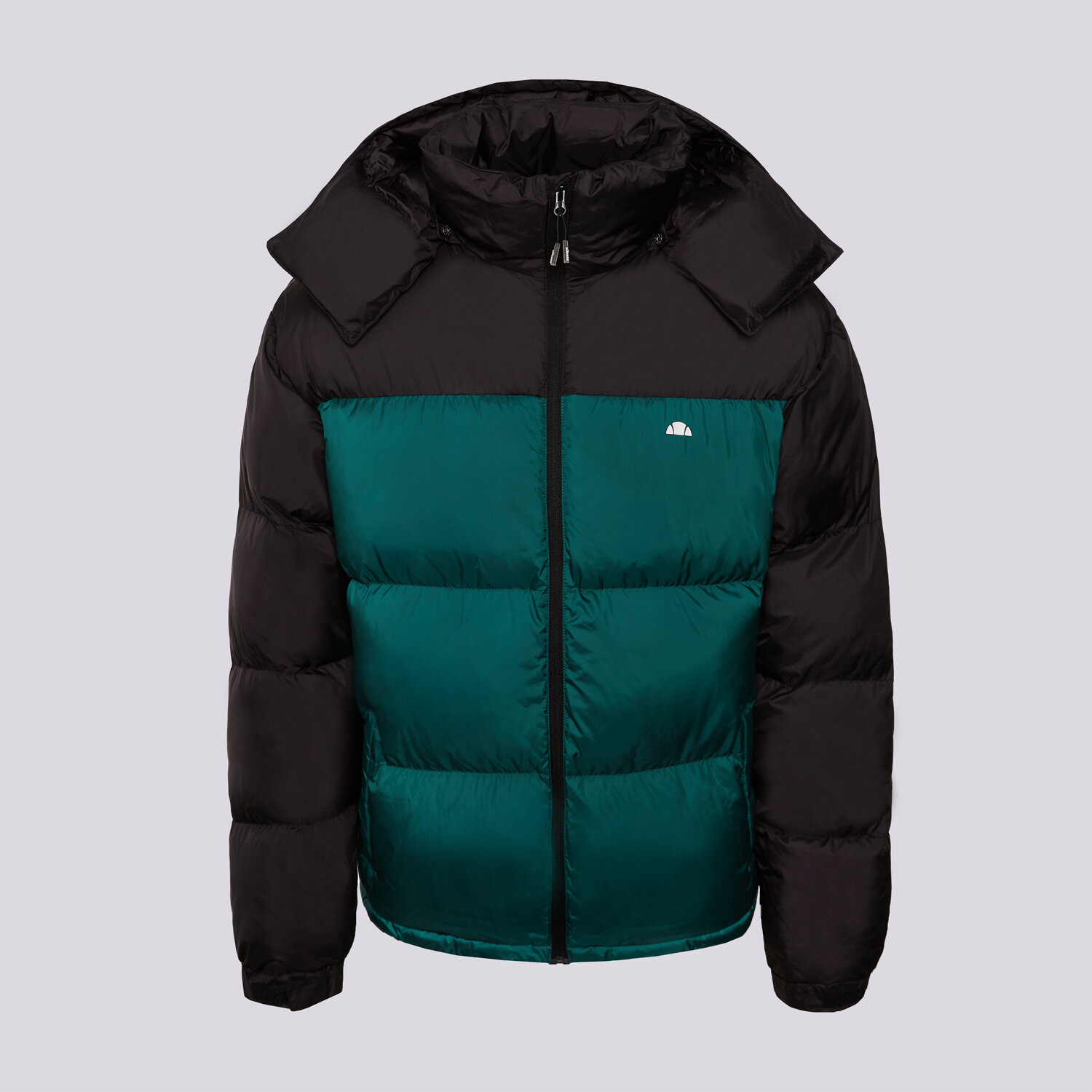 Kurtka zimowa męska ELLESSE KURTKA PUCHOWA DENEGRI PADDED BLK/DGREEN JACKET SHB23618070 CZARNY