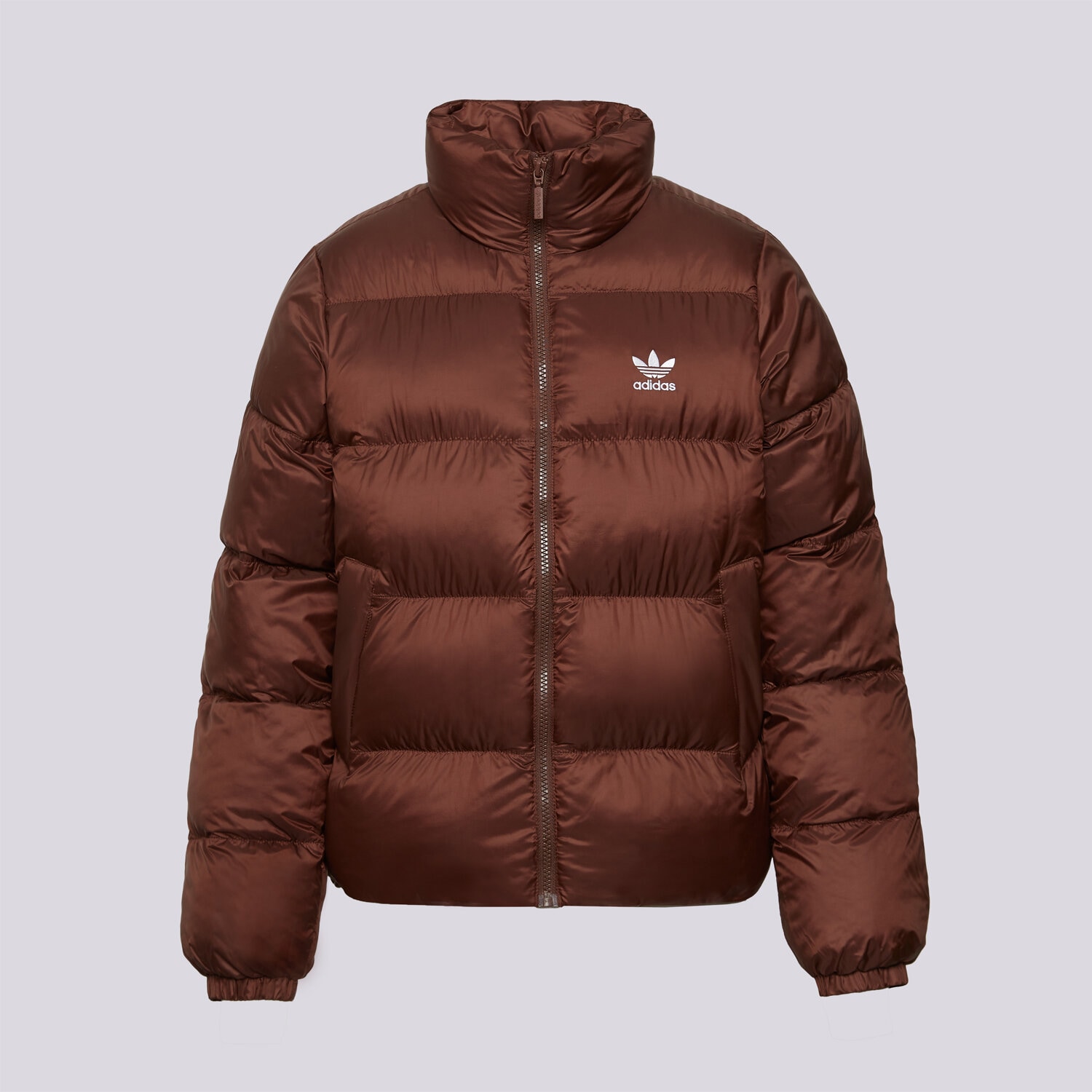 Kurtka zimowa damska ADIDAS KURTKA SHORT PUFFER JX2948 BRĄZOWY