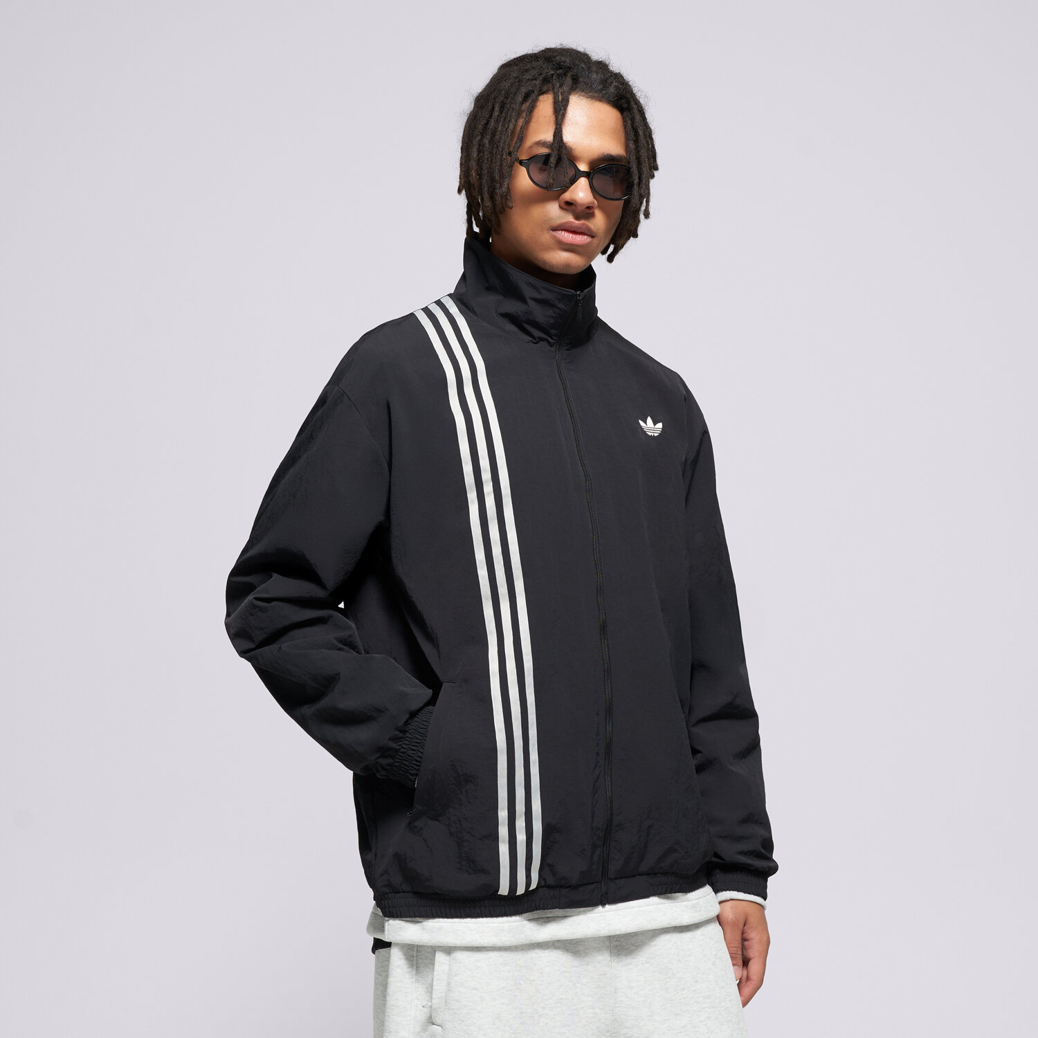 Bluza męska ADIDAS BLUZA ROZPINANA FIREBIRD TT JV9882 CZARNY