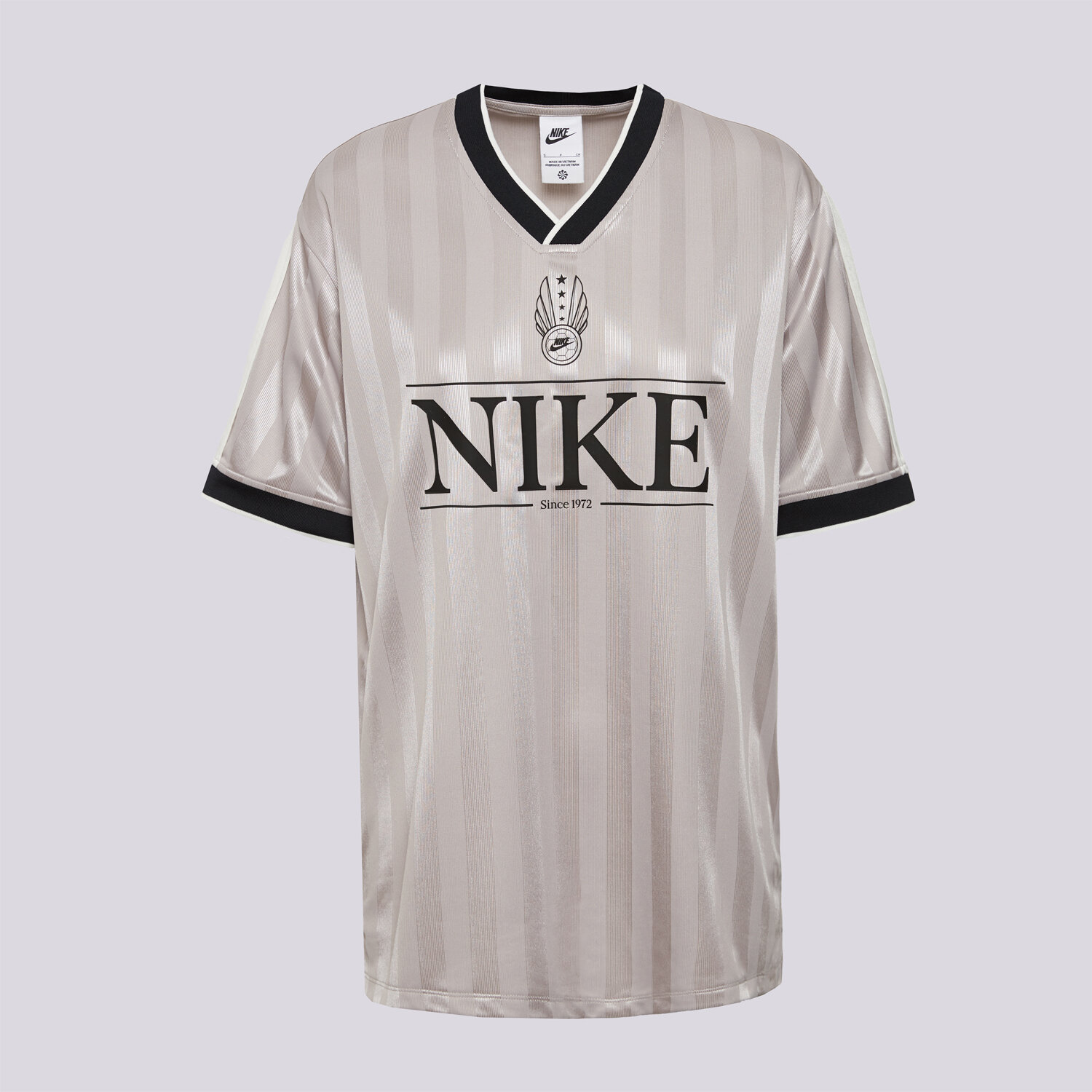 Koszulka, t-shirt damski NIKE T-SHIRT W NSW V NECK JERSEY IH8504-009 SZARY