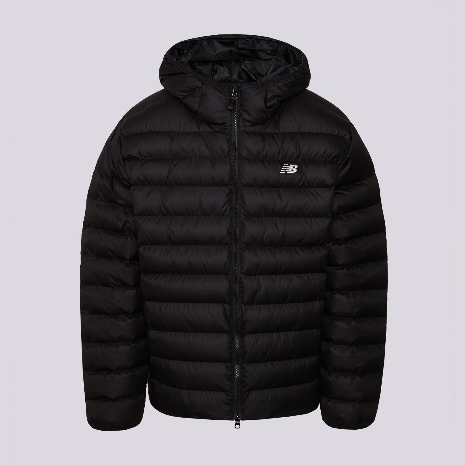 Kurtka zimowa męska NEW BALANCE KURTKA HOODED PUFFER JACKET MO53500BK CZARNY
