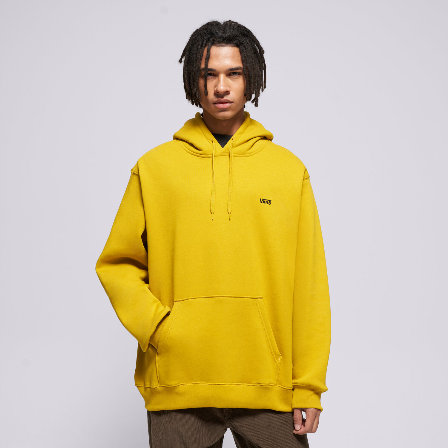 Bluza męska VANS BLUZA Z KAPTUREM LEFT CHEST II LOOSE PO VN000P21EMX1 Neon różowy