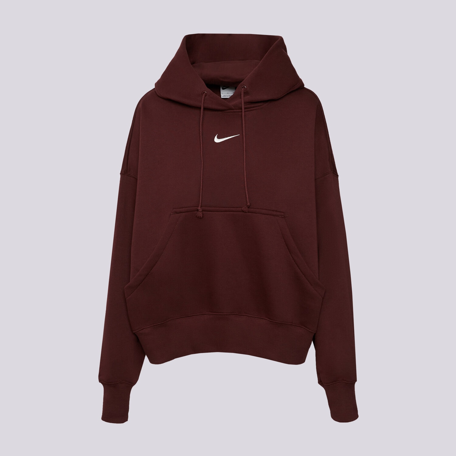 Bluza damska NIKE BLUZA Z KAPTUREM W NSW PHNX FLC OOS PO HOODIE DQ5858-652 BORDOWY
