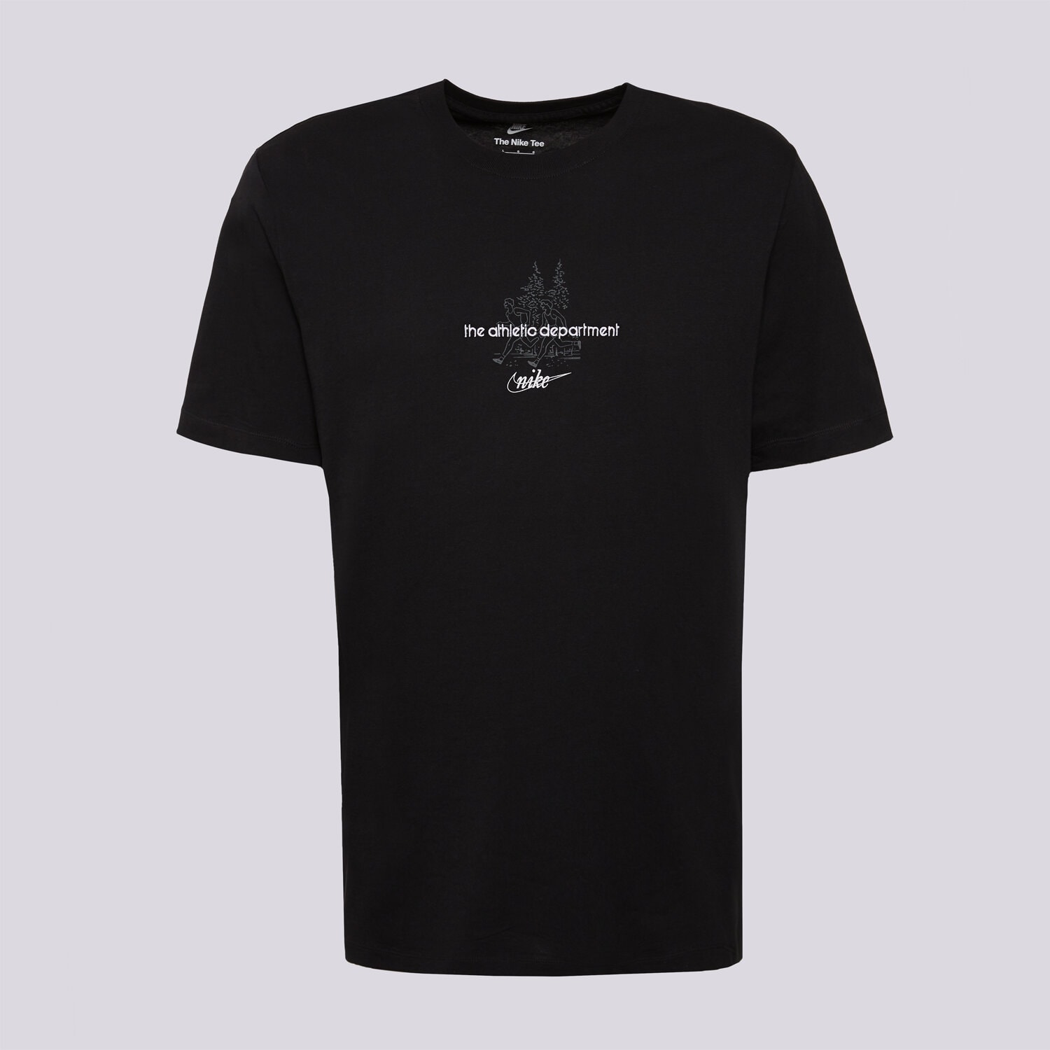Koszulka, t-shirt sportowy męski NIKE T-SHIRT M NSW TEE HO25 SSNL CLUB HV0125-010 CZARNY