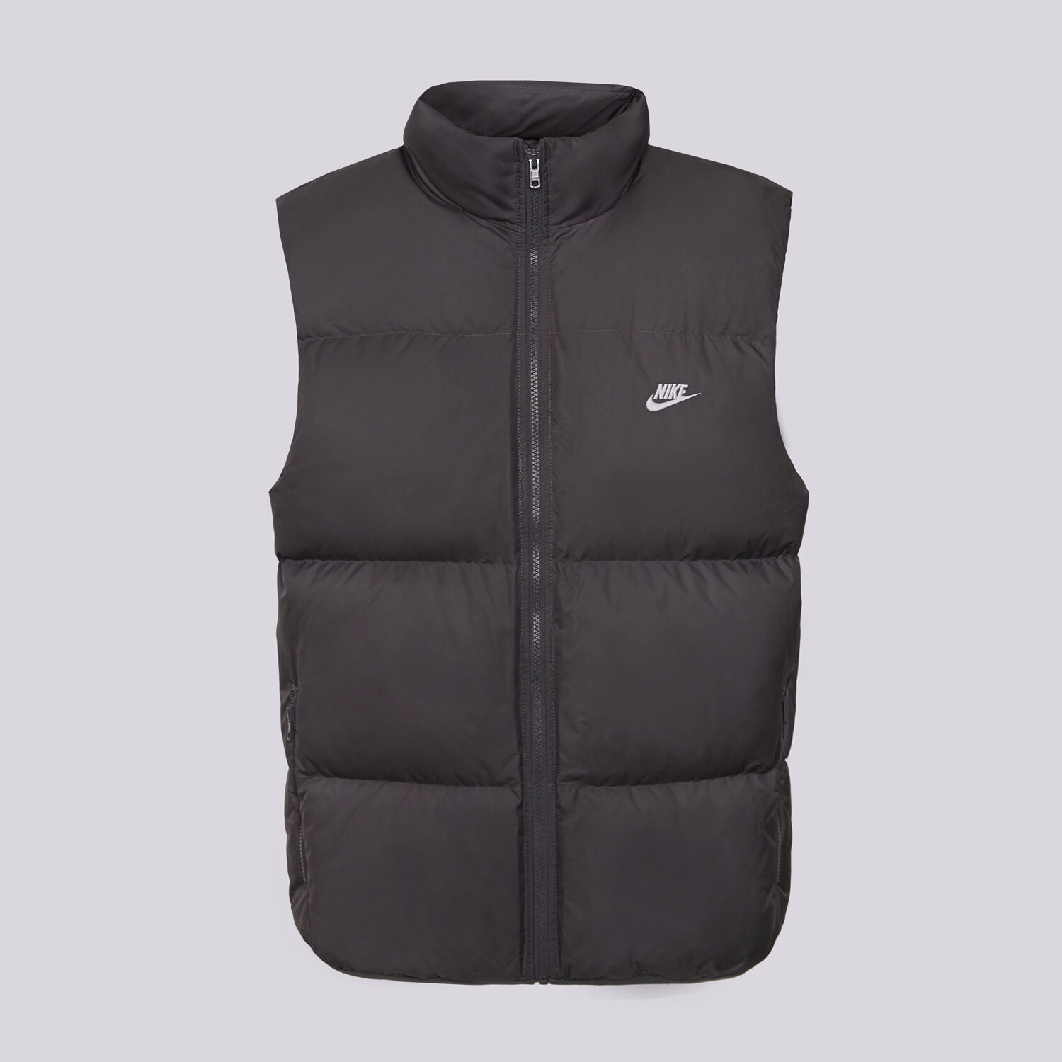 Bezrękawniki męskie sportowe NIKE BEZRĘKAWNIK M SF CLUB PUFFER VEST 550 IB2977-068 SZARY