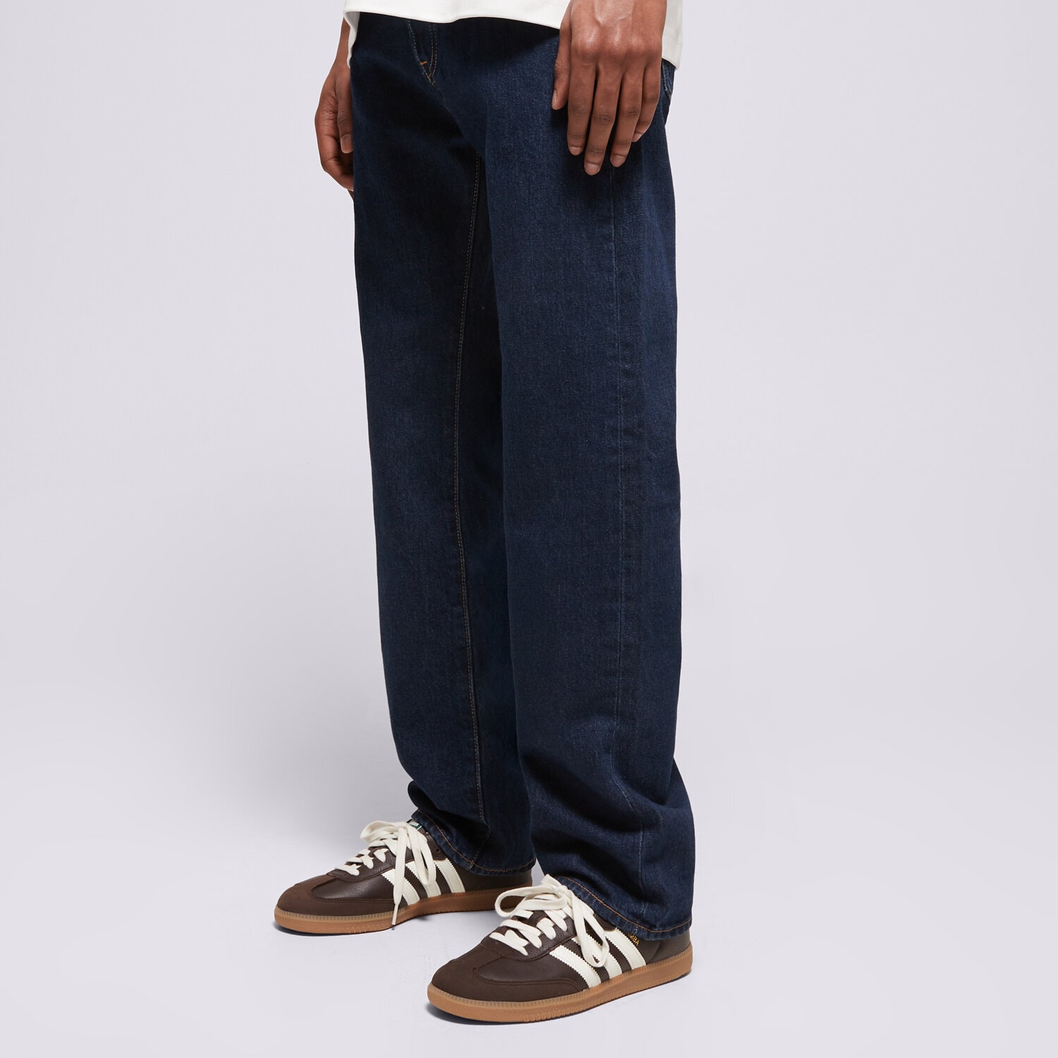 Spodnie sportowe męskie LEVI'S SPODNIE 501® 93 STRAIGHT DARK INDIGO - FLAT FINISH 79830-0344 NIEBIESKI