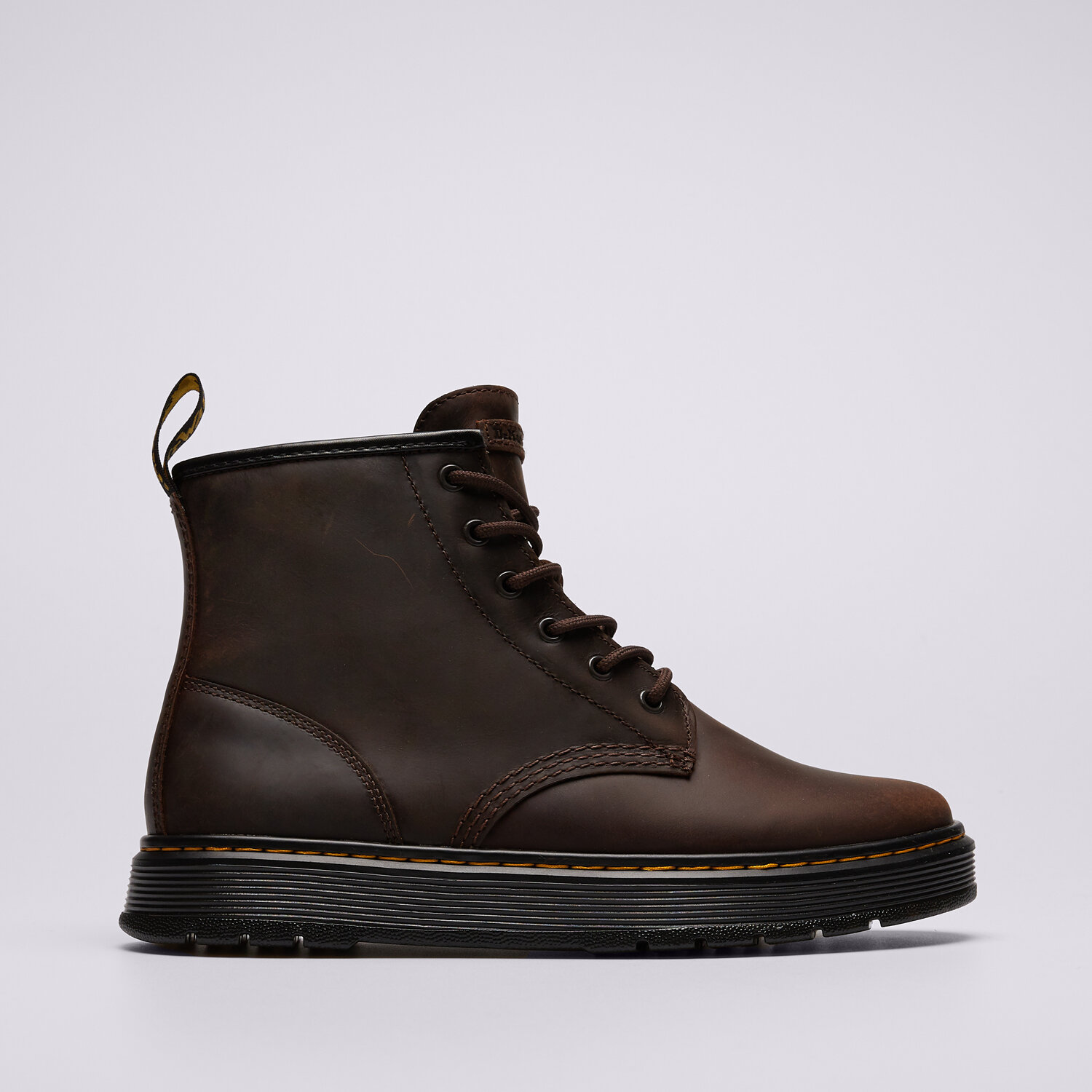 Buty zimowe sportowe męskie DR.MARTENS BROOKLINE CHUKKA 6 EYE BOOT 41681200 BRĄZOWY