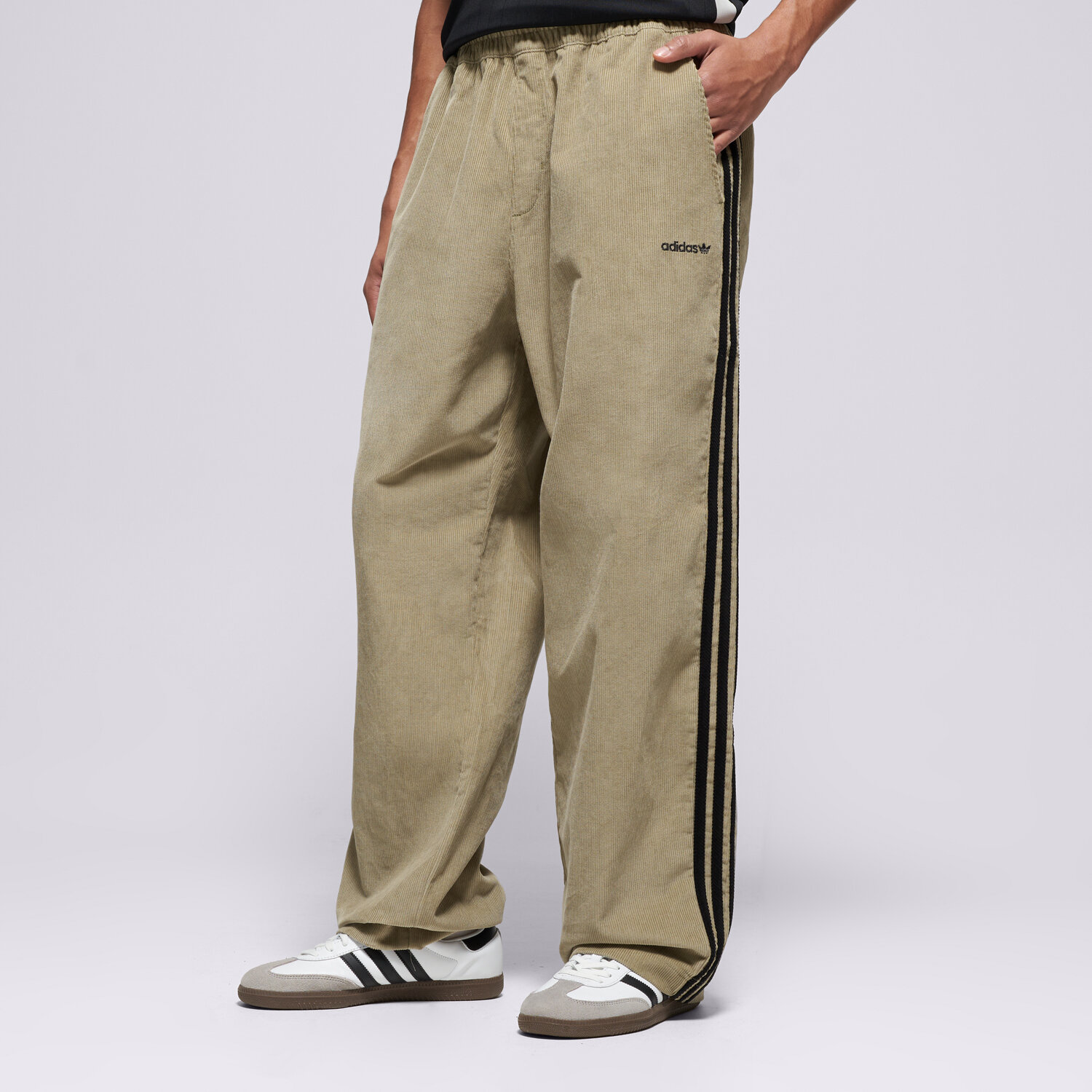 Spodnie sportowe męskie ADIDAS SPODNIE CORD PANT KA0623 BEŻOWY