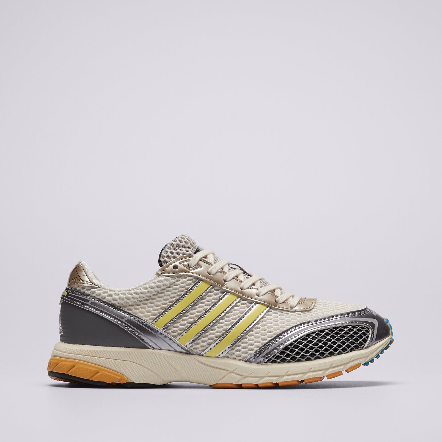 Buty sneakersy damskie ADIDAS ADIZERO ADIOS OG JQ6714 SREBRNY