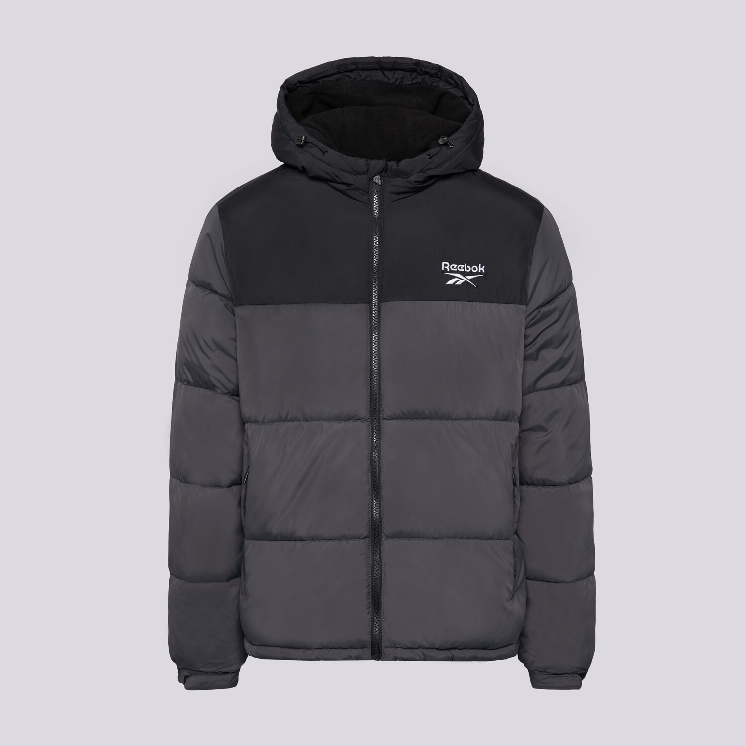 Kurtka zimowa męska REEBOK KURTKA ZIMOWA PUFFER JACKET RBO15690285 SZARY