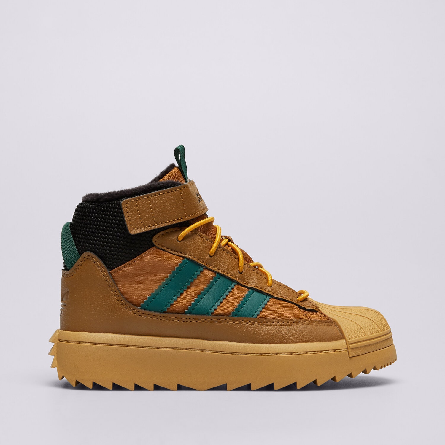 Buty zimowe, trekkingowe, outdoor dla dzieci ADIDAS SUPERSTAR WINTER TREK C JQ0343 BRĄZOWY