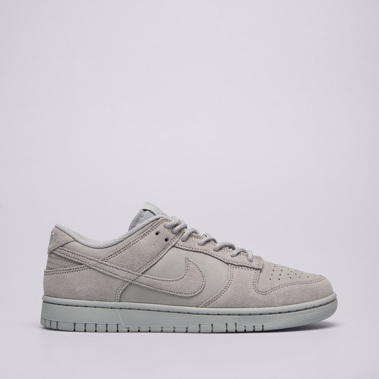Buty sneakersy męskie NIKE DUNK LOW RETRO SE NUBUCK IB6651-002 SZARY
