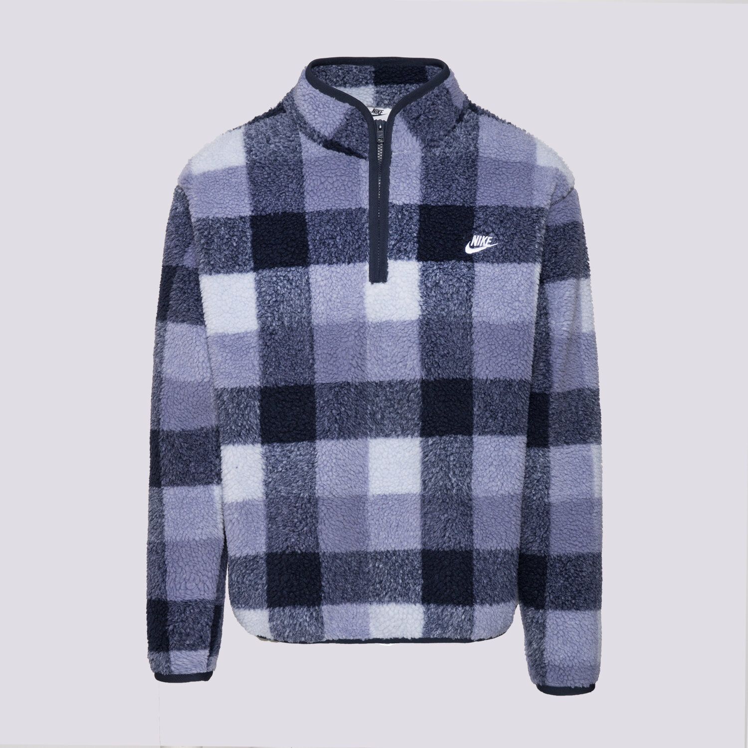 Bluza męska NIKE POLAR M NK CLUB SSNL WNTRZD AOP HZ FZ0896-057 NIEBIESKI