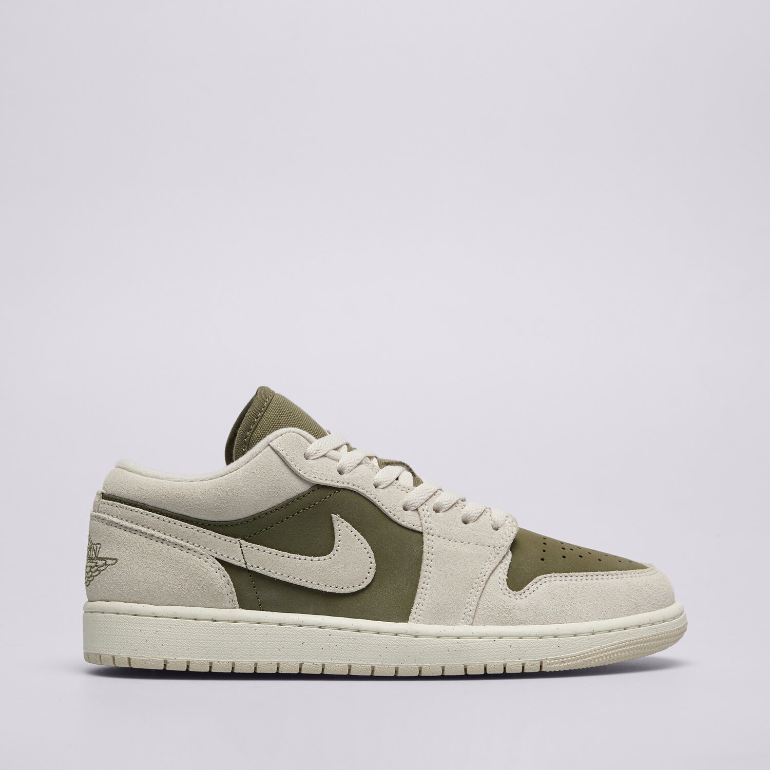Buty sneakersy męskie AIR JORDAN 1 LOW SE HV4089-201 SZARY