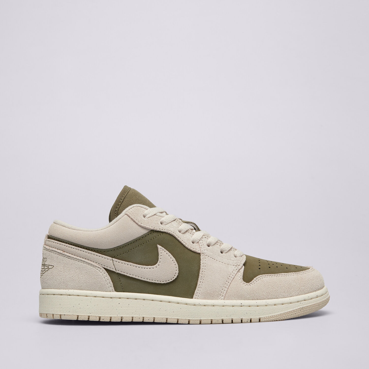 Buty sneakersy męskie AIR JORDAN 1 LOW SE  HV4089-201 SZARY