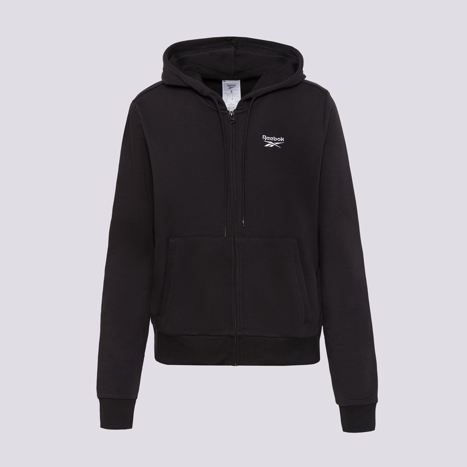 Bluza damska REEBOK BLUZA ROZPINANA Z KAPTUREM RI SL FT FZ 100071705 CZARNY