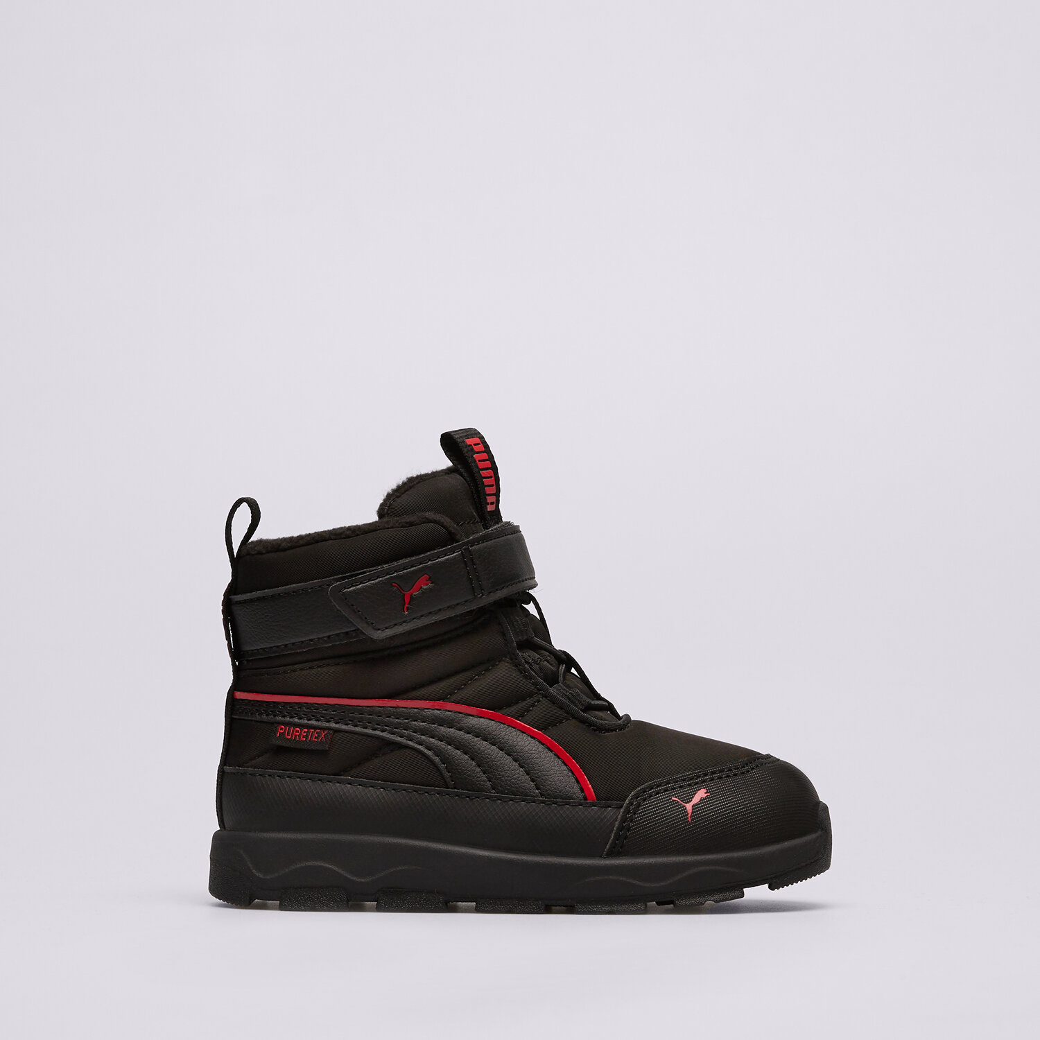 Buty zimowe, trekkingowe, outdoor dla dzieci PUMA EVOLVE BOOT PURETEX AC+INF 39265006 CZARNY