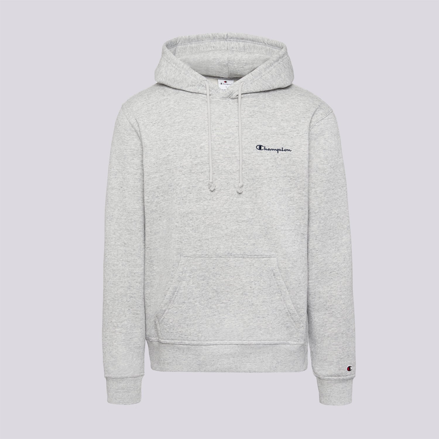 Bluza męska CHAMPION BLUZA Z KAPTUREM HOODED SWEATSHIRT 221790EM021 SZARY