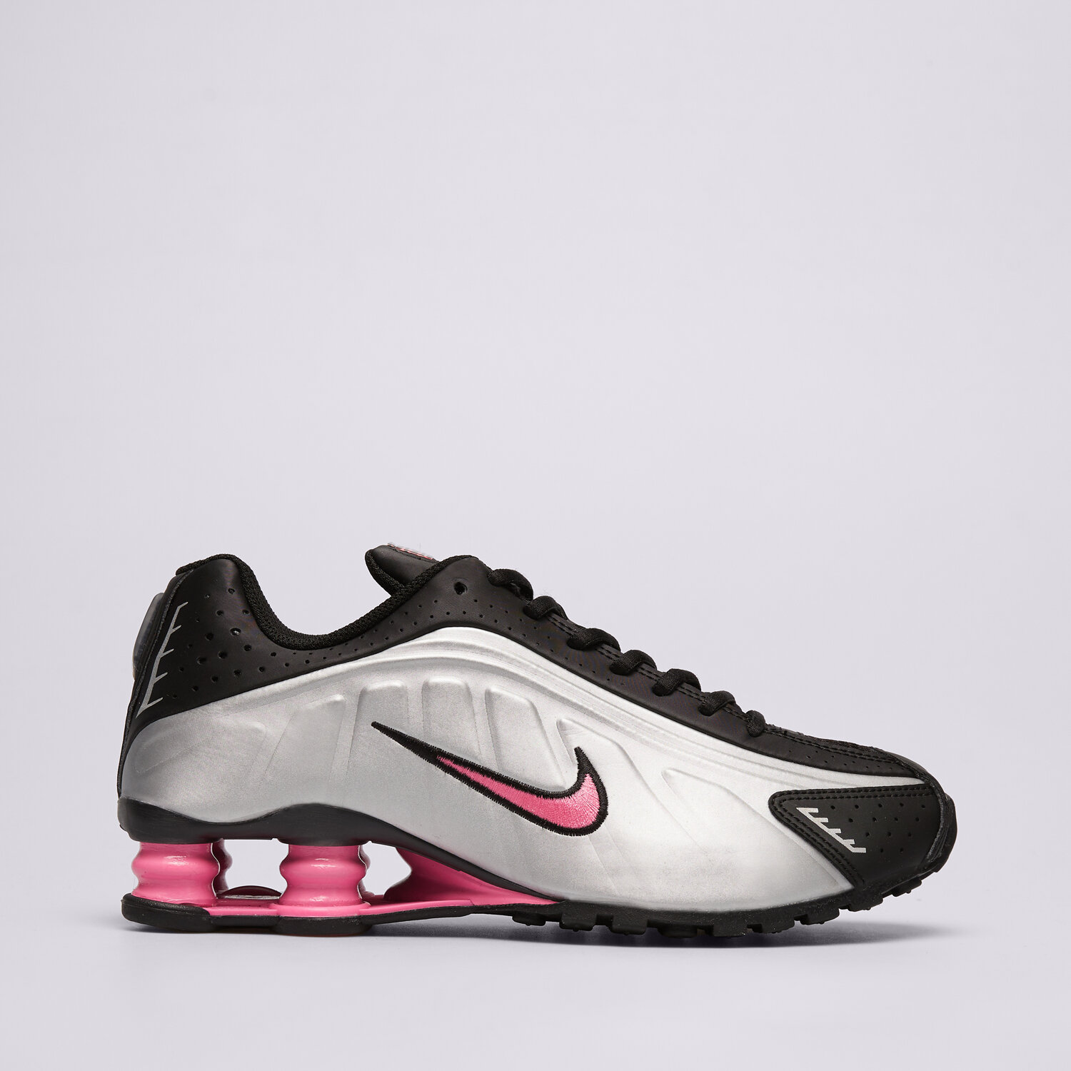 Buty sneakersy dla dzieci NIKE SHOX R4 CW2626-006 SZARY