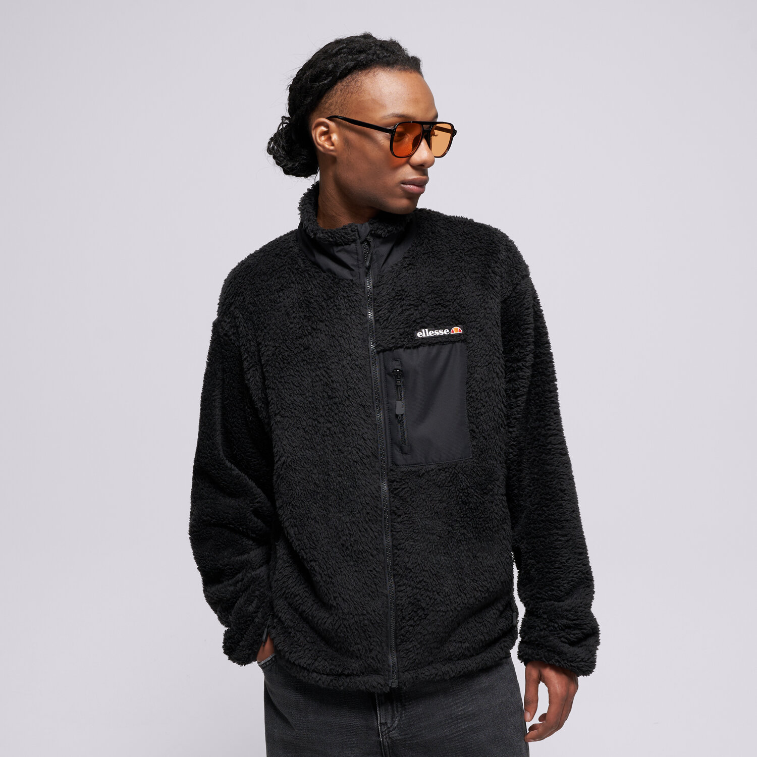 Bluza męska ELLESSE POLAR CERVACOL FLEECE JACKET BLK SHZ22305011 CZARNY